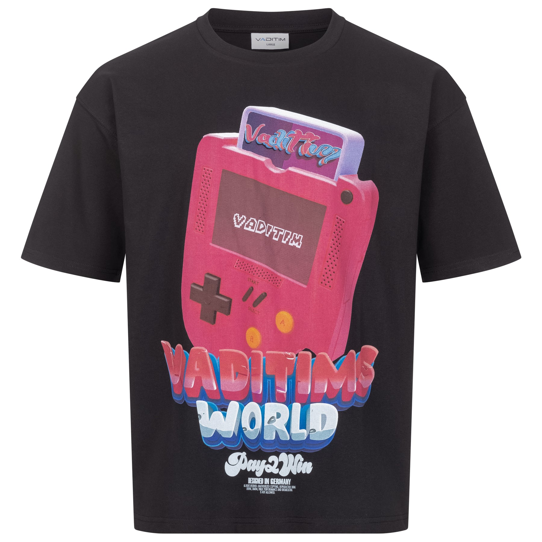 Pay2Win Gameboy T-Shirt Vaditim