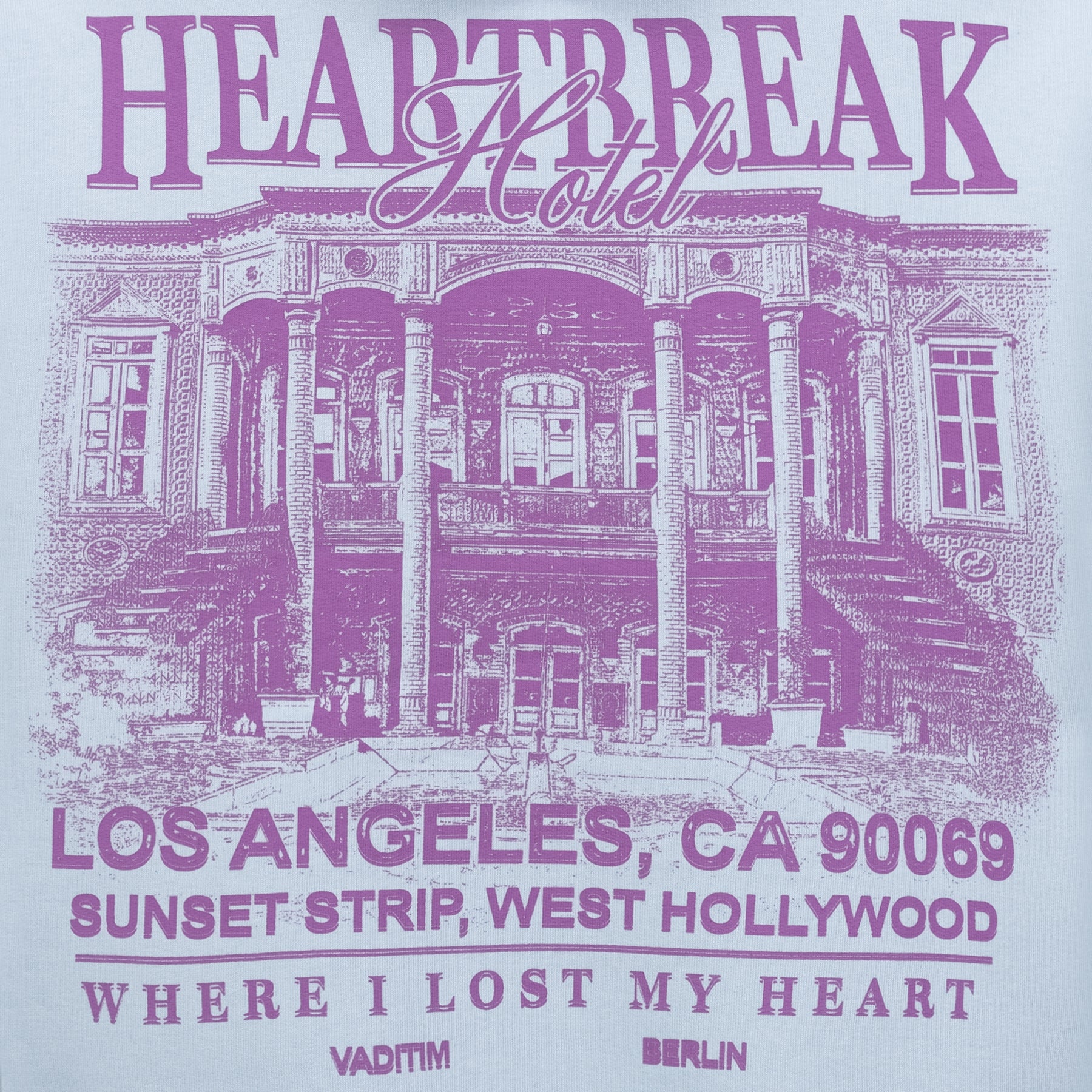 Heartbreak Babyblue Hoodie HOODIE Vaditim