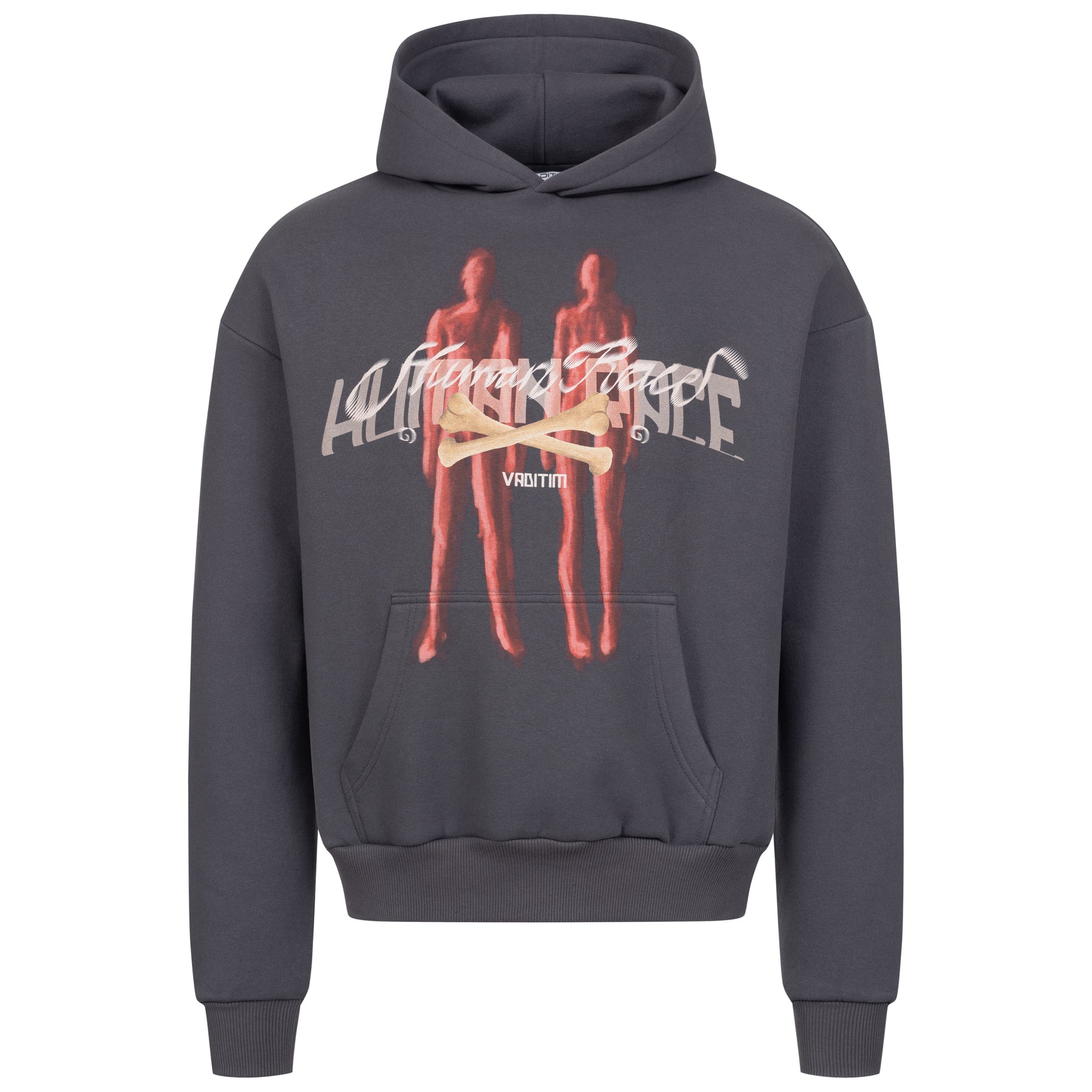 Phantom Siblings Red Washed Hoodie HOODIE Vaditim