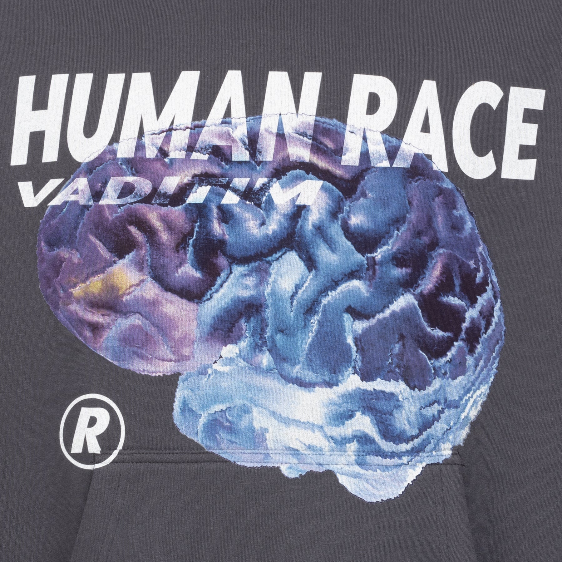 Magic Brain Human Race Washed Hoodie HOODIE Vaditim
