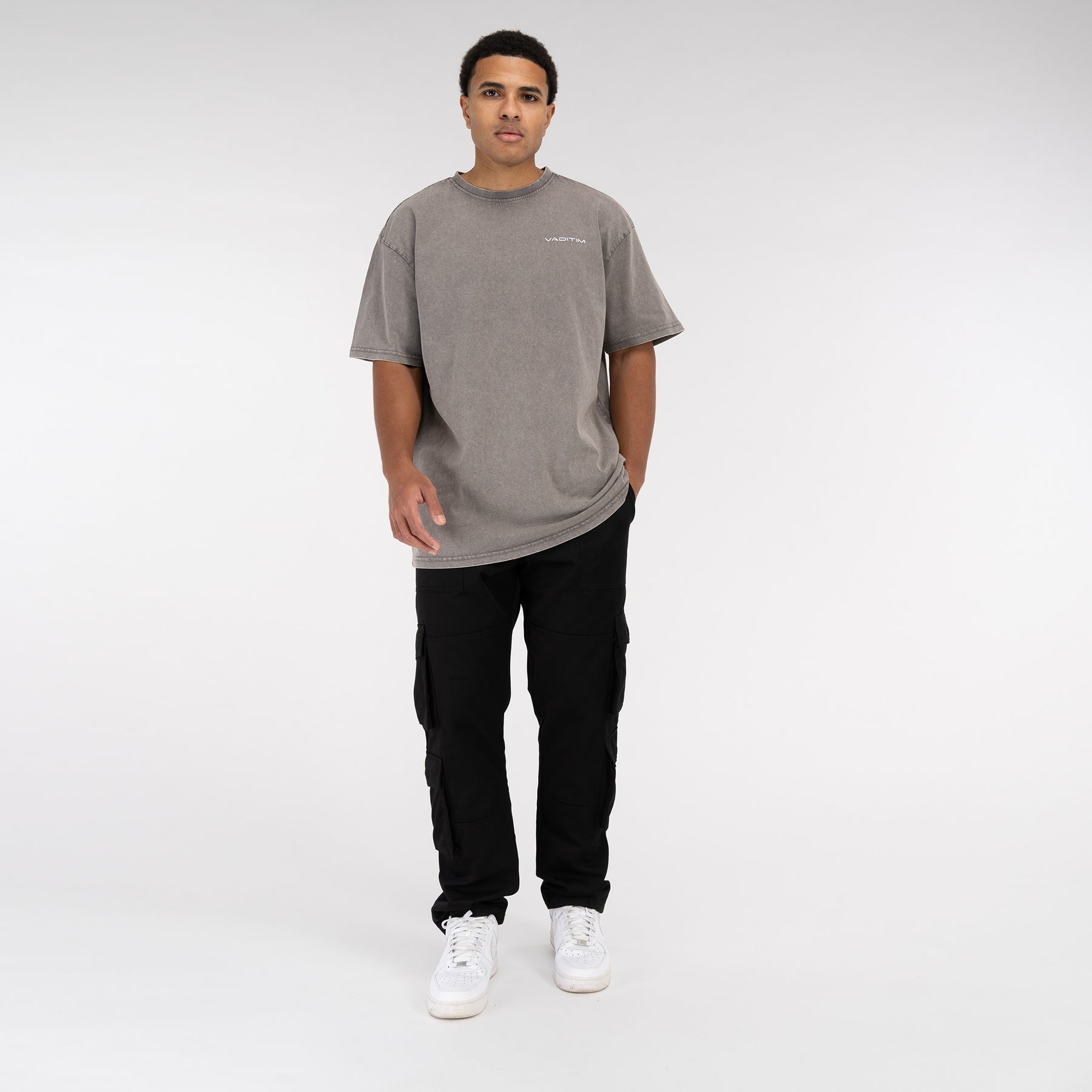 Acid Washed Asphalt T-Shirt Vaditim