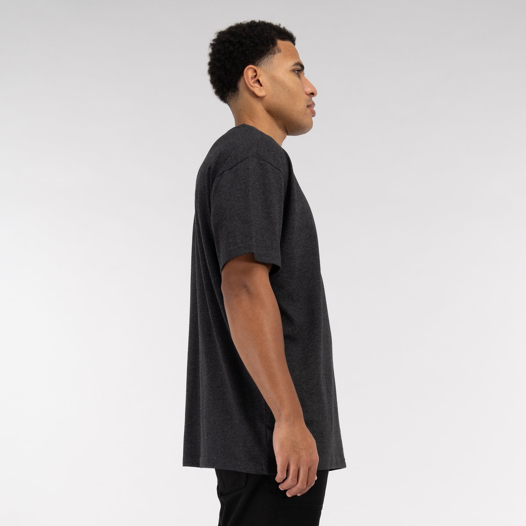 Acid Washed Black T-Shirt Vaditim