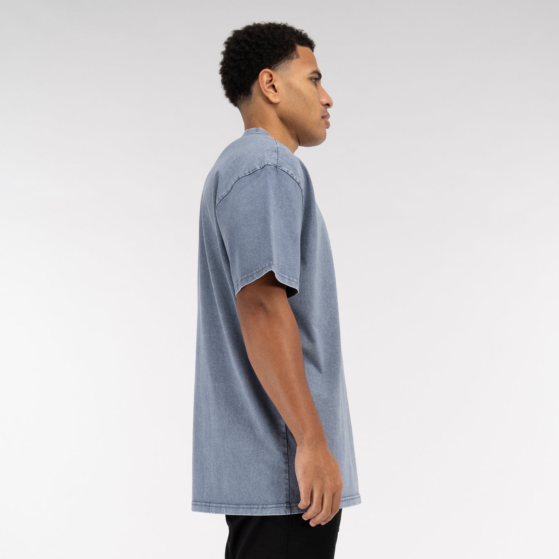 Acid Washed Vintageblue T-Shirt Vaditim