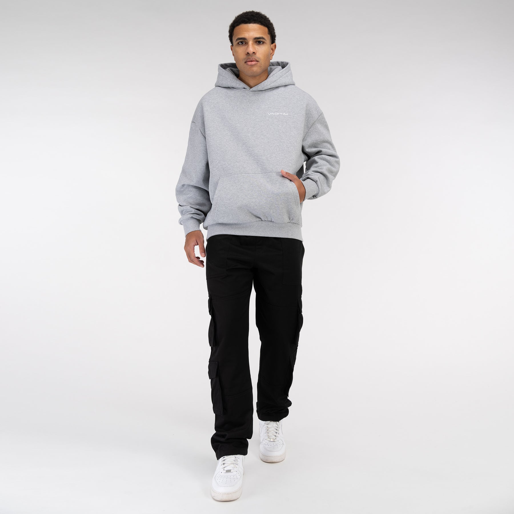 Ultra Heavy Heathergrey Hoodie Vaditim