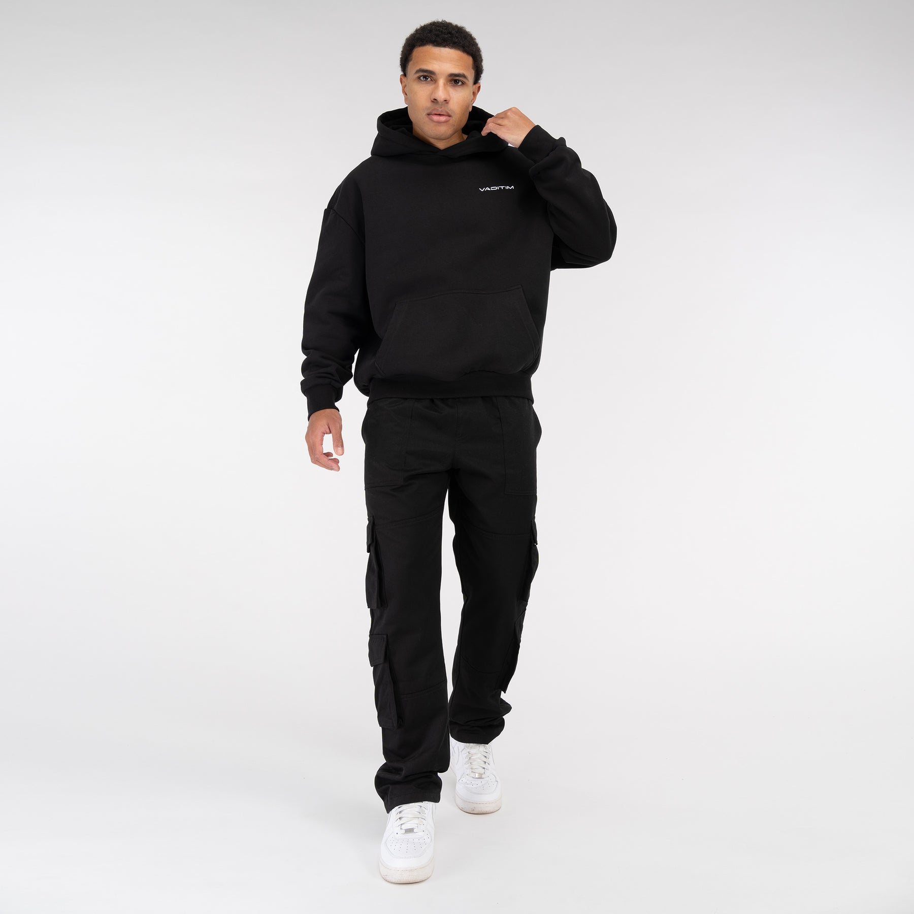 Ultra Heavy Black Hoodie Vaditim