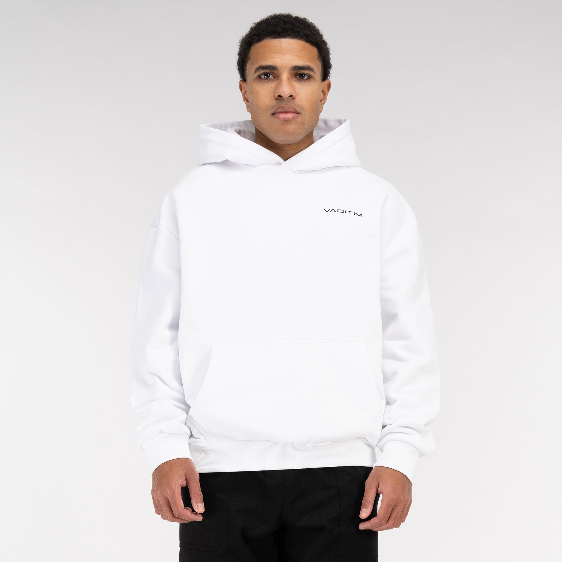 Ultra Heavy White Hoodie Vaditim