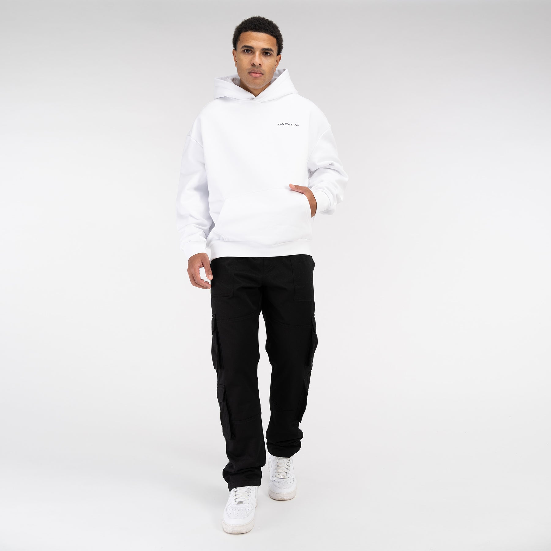 Ultra Heavy White Hoodie Vaditim