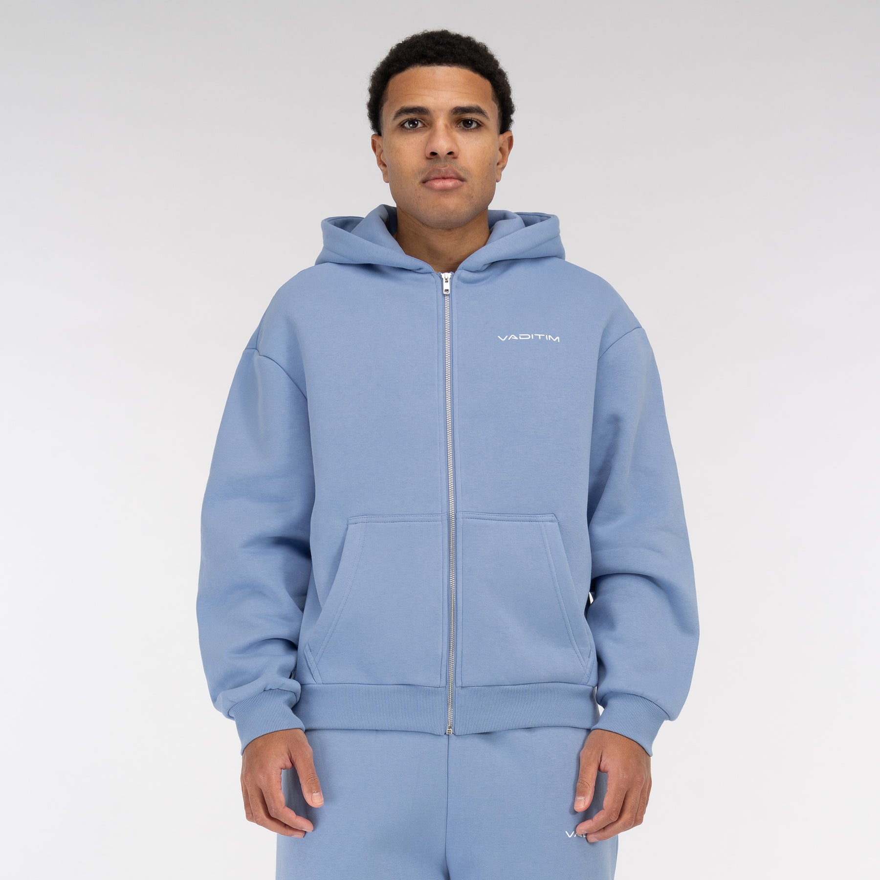 Powderblue Basic Zipper Vaditim