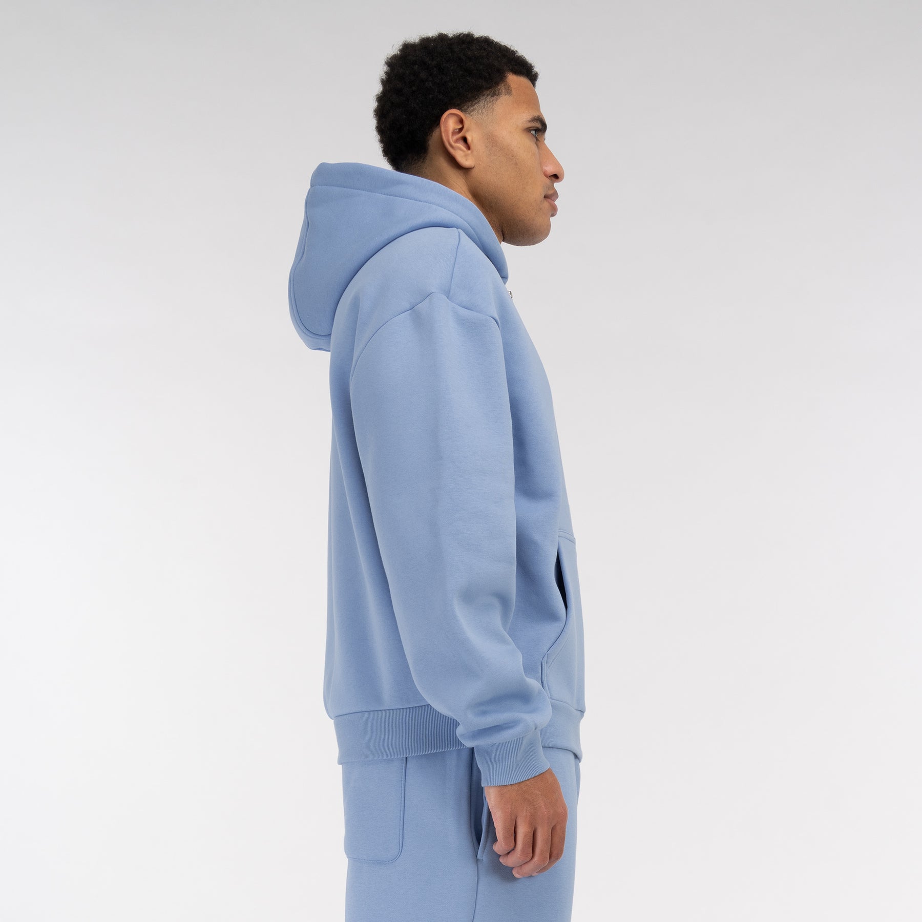 Powderblue Basic Zipper Vaditim