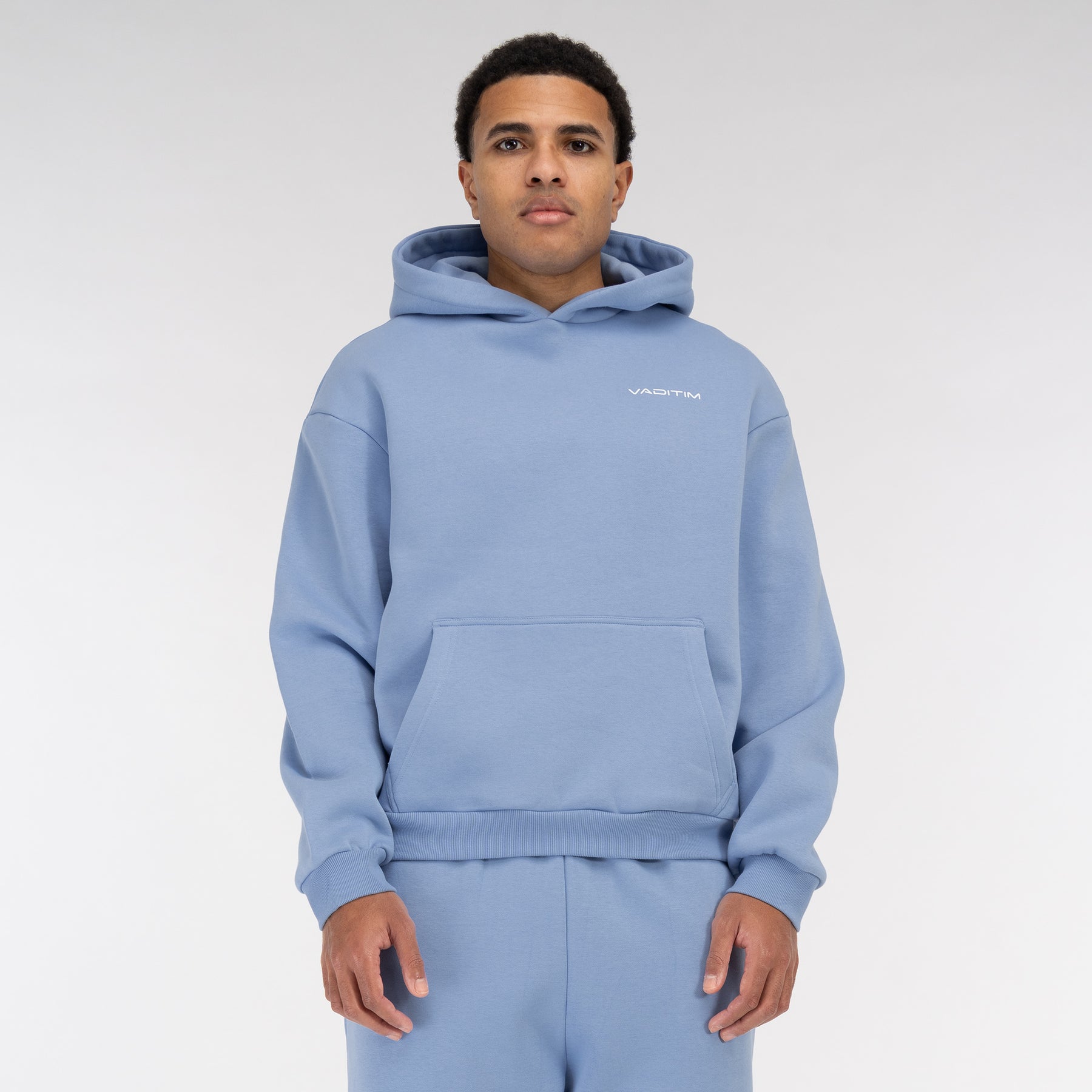 Powderblue Oversized Hoodie Vaditim