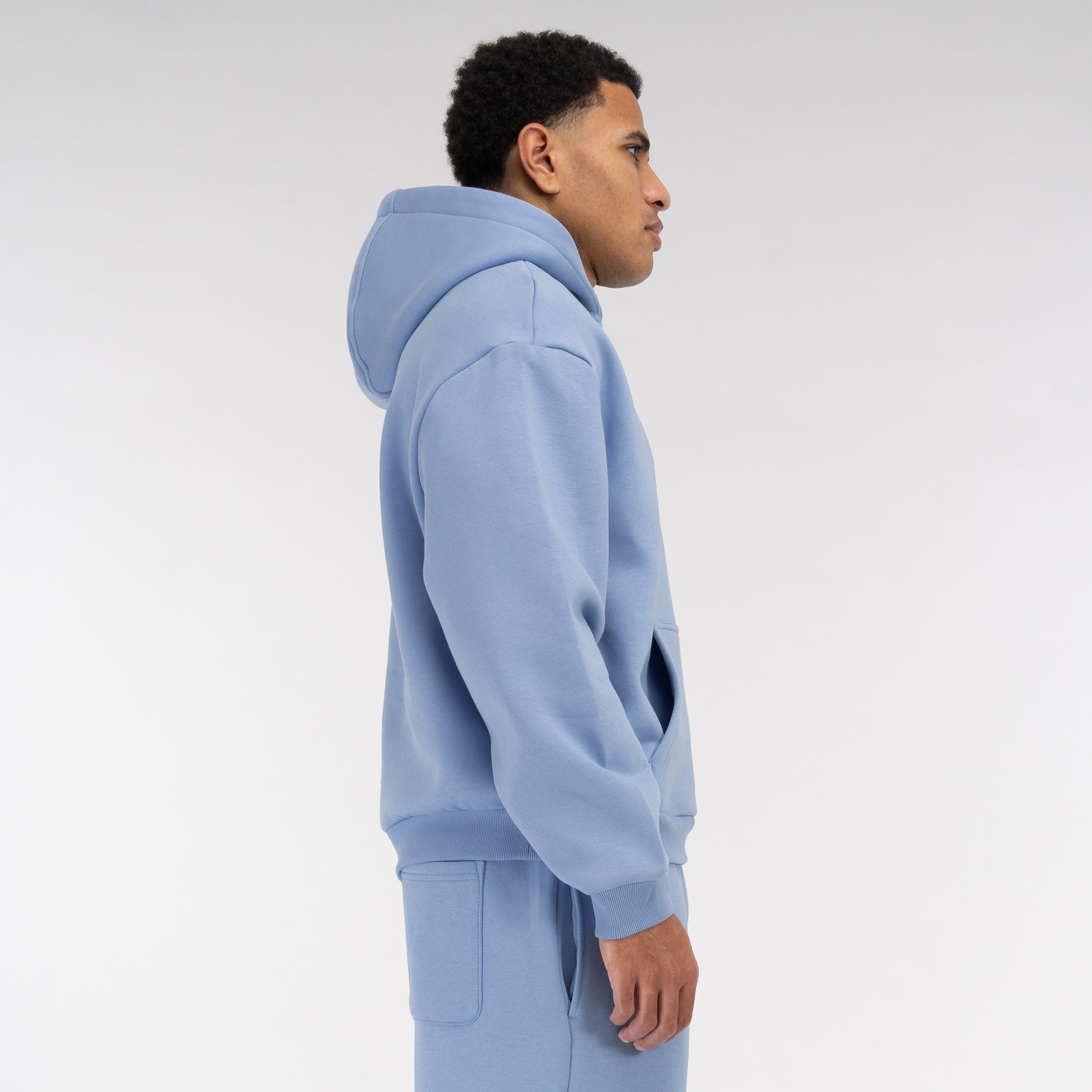 Powderblue Oversized Hoodie Vaditim