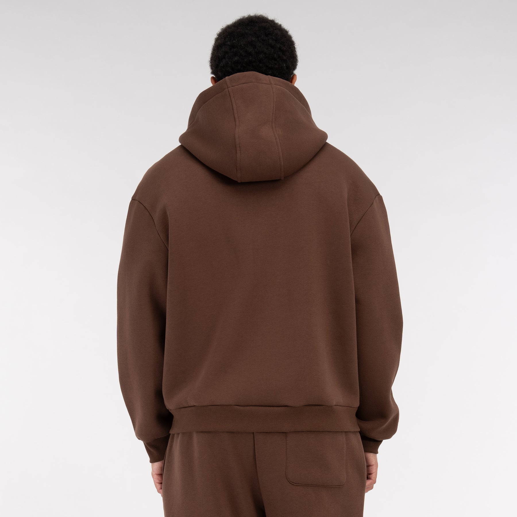 Chocolatebrown Basic Zipper Vaditim