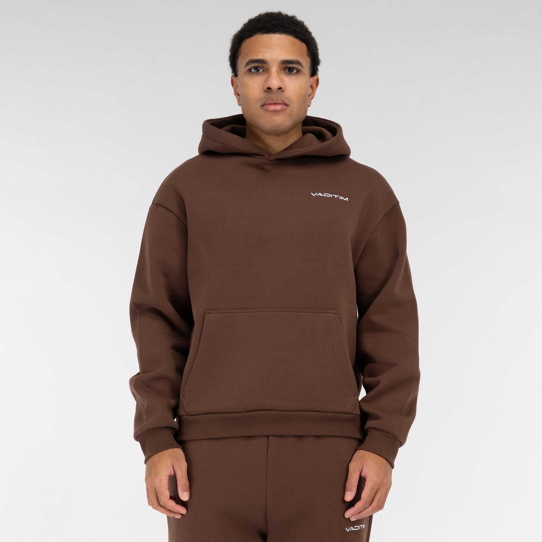 Chocolatebrown Oversized Hoodie Vaditim