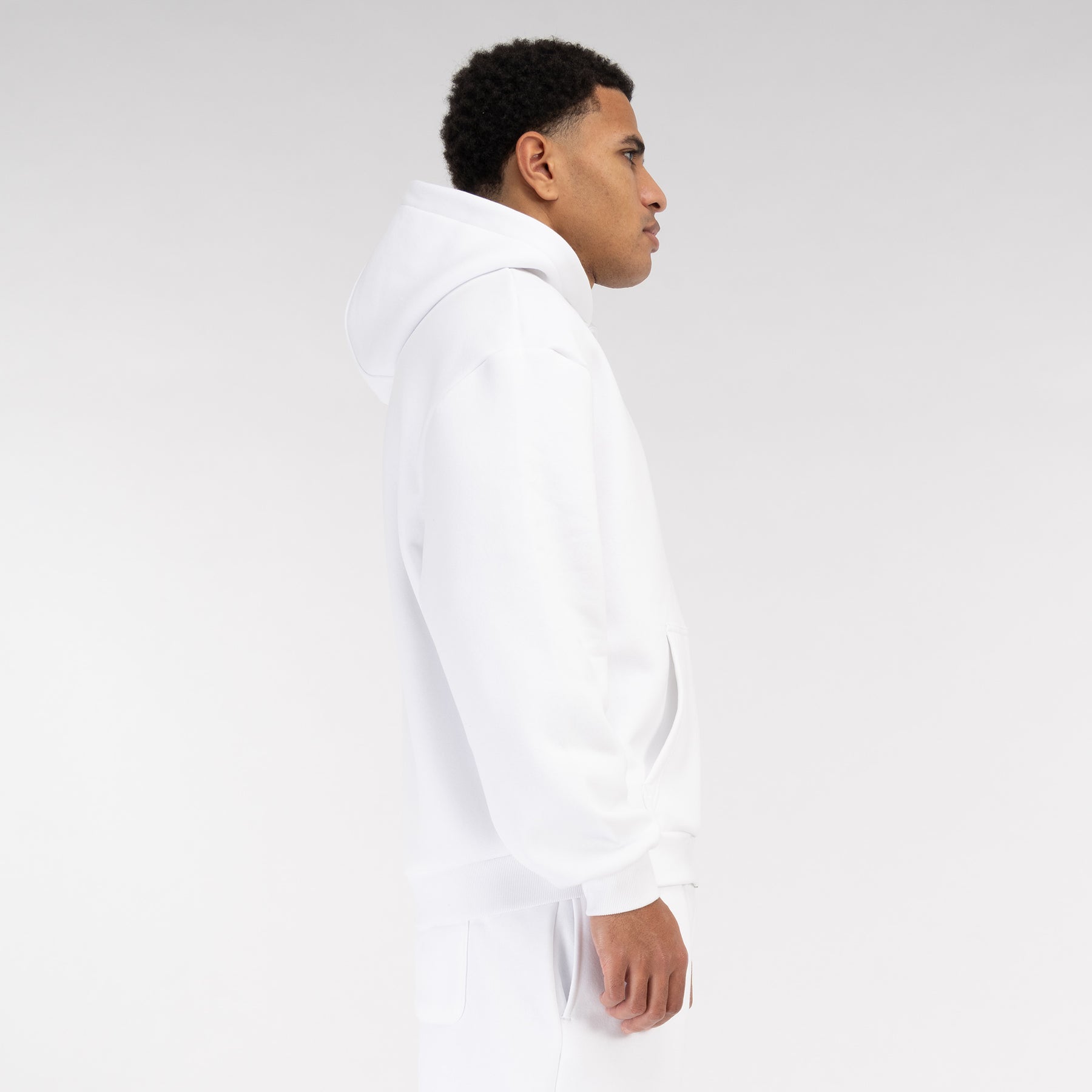 White Basic Zipper Vaditim