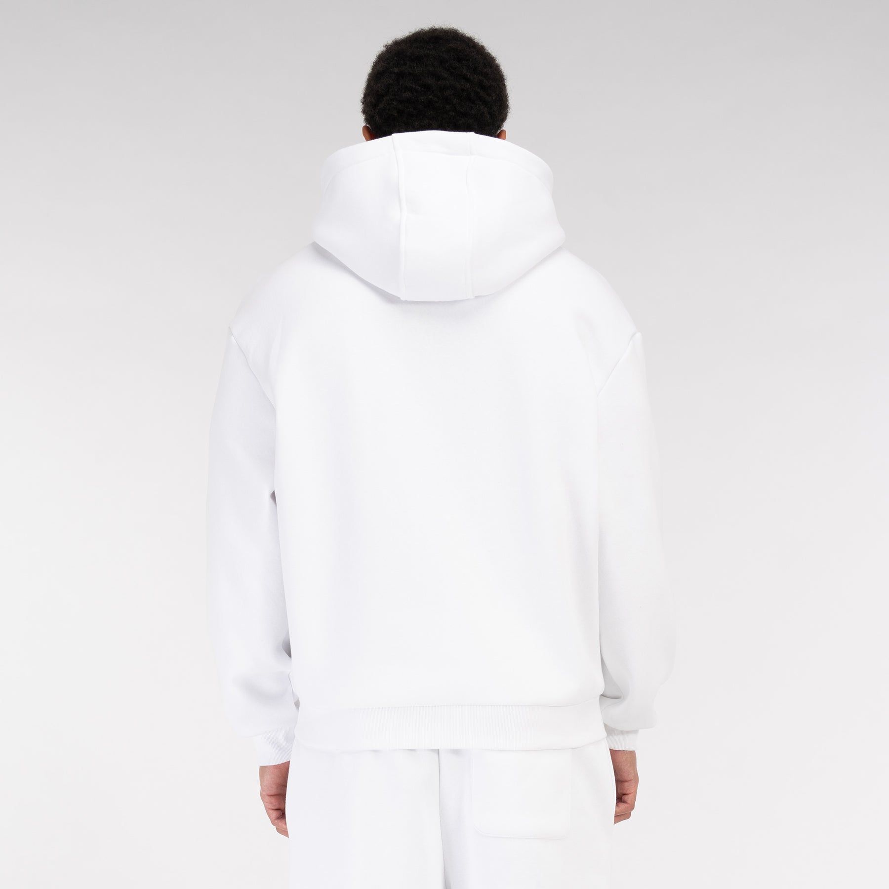 White Basic Zipper Vaditim