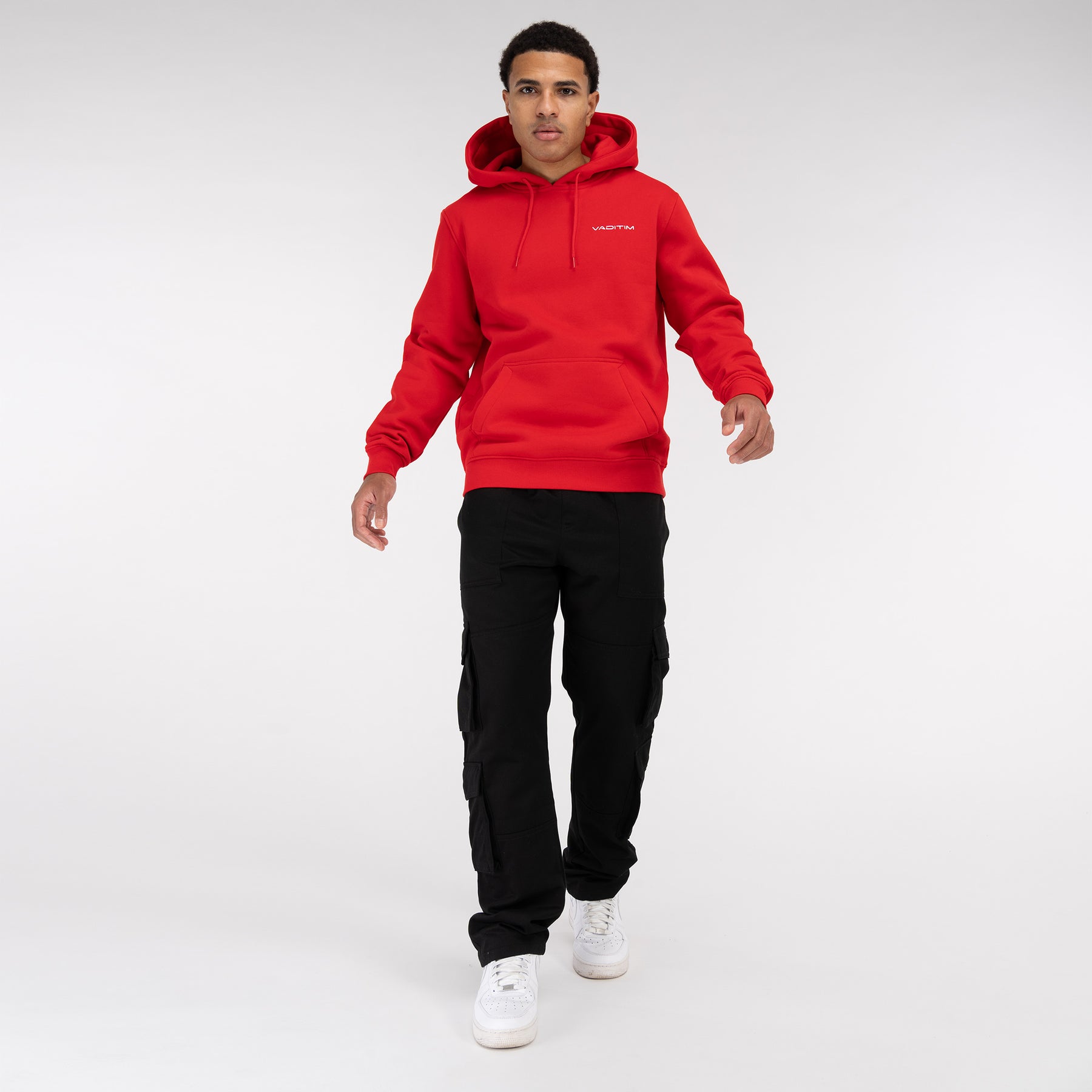 City Red Classic Hoodie Vaditim
