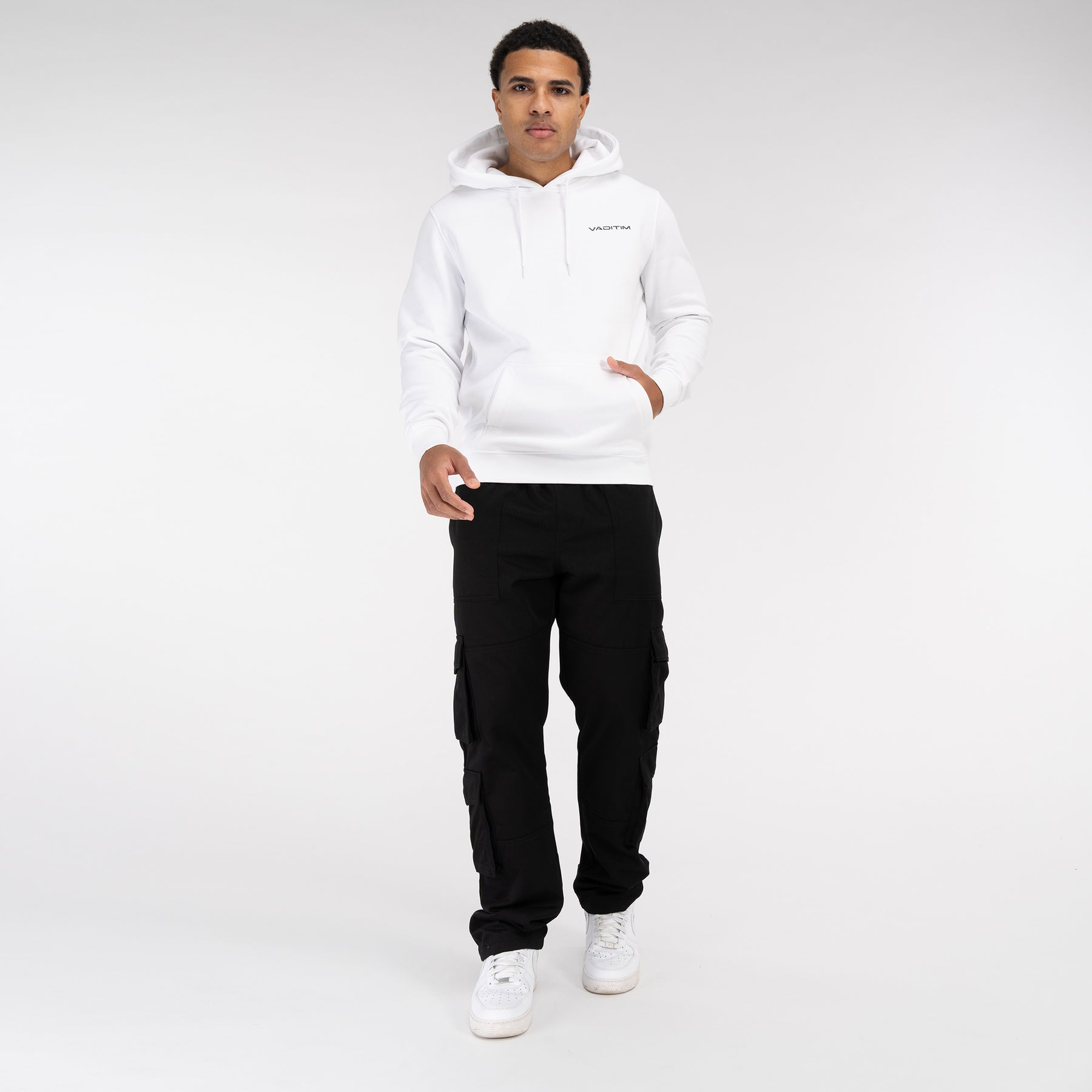 White Classic Hoodie Vaditim