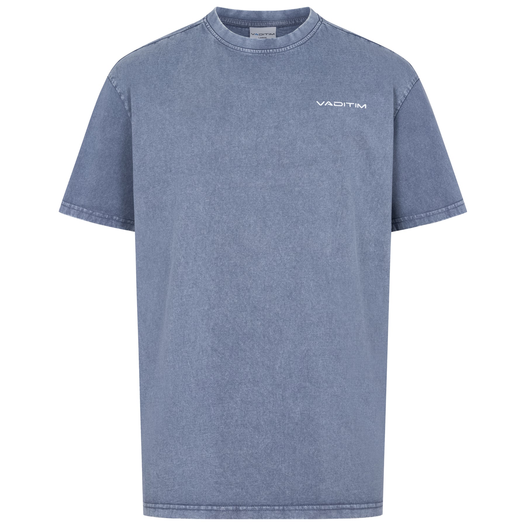 Acid Washed Vintageblue T-Shirt Vaditim