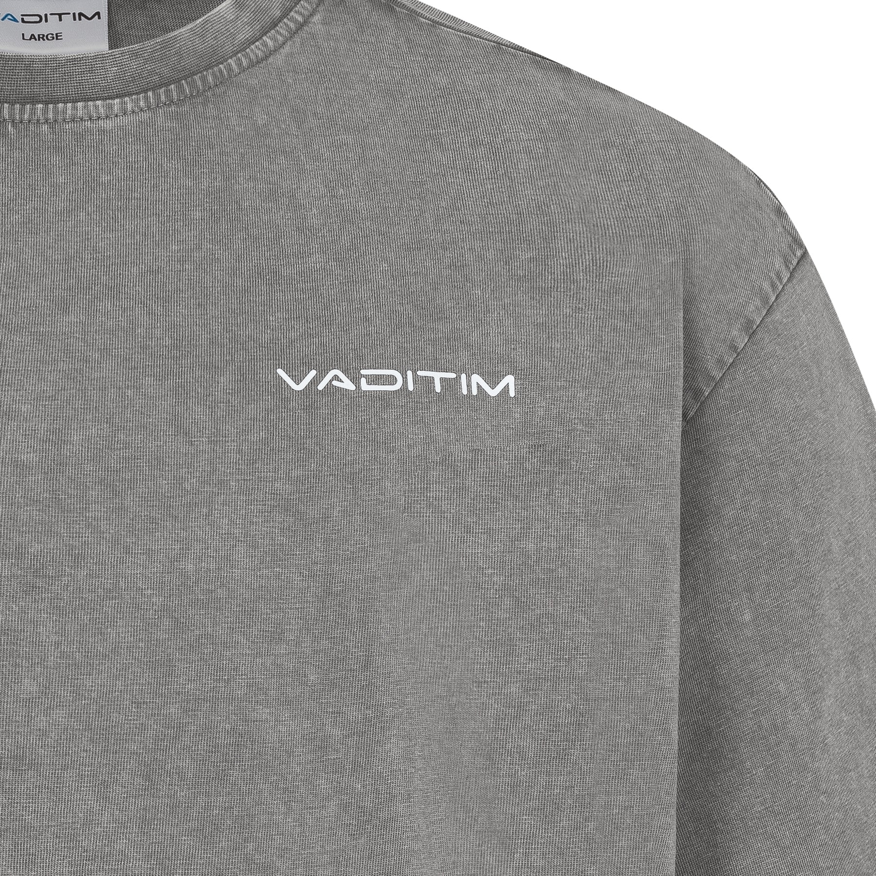 Acid Washed Asphalt T-Shirt Vaditim