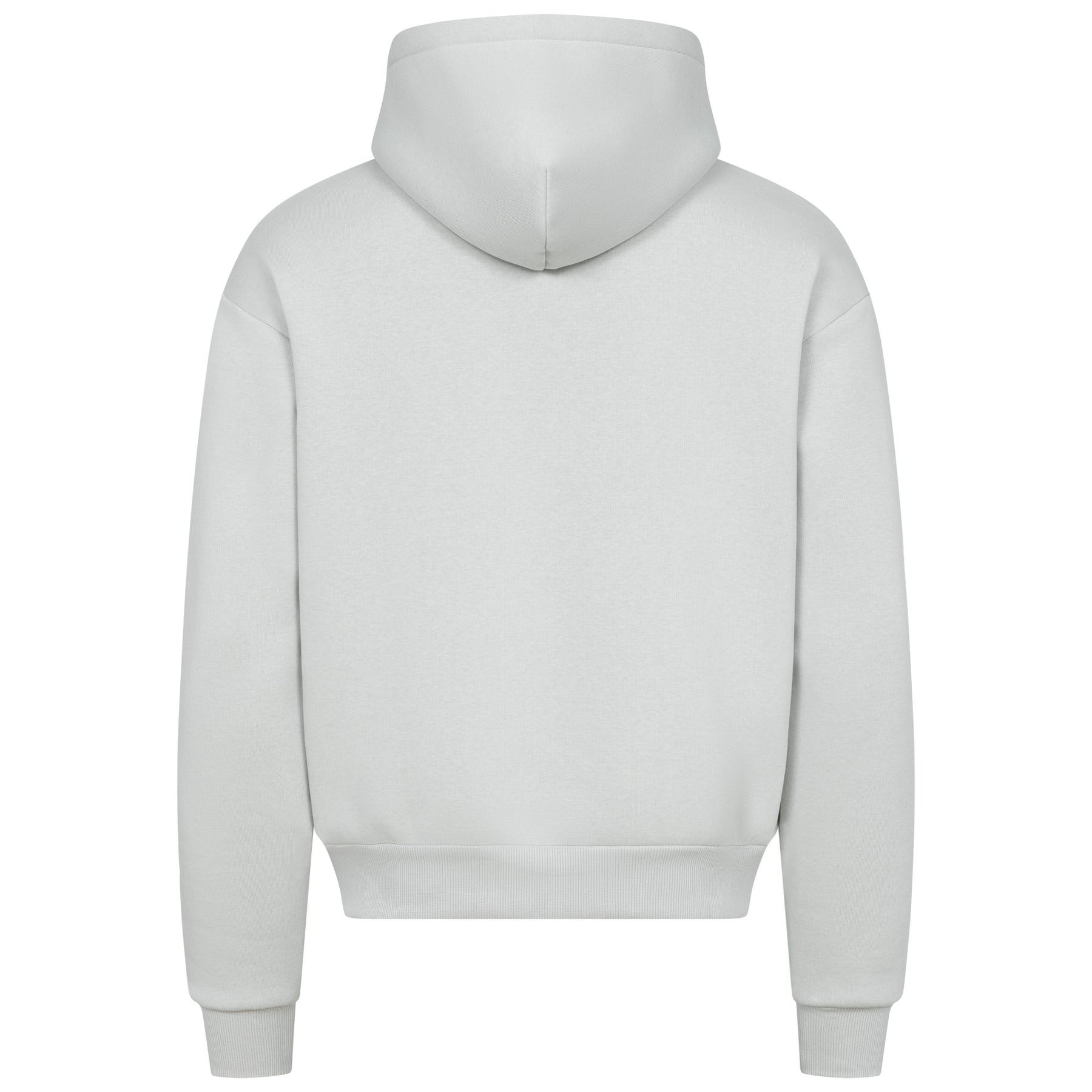 Light Grey / Black 3D College Zipper HOODIE Vaditim   