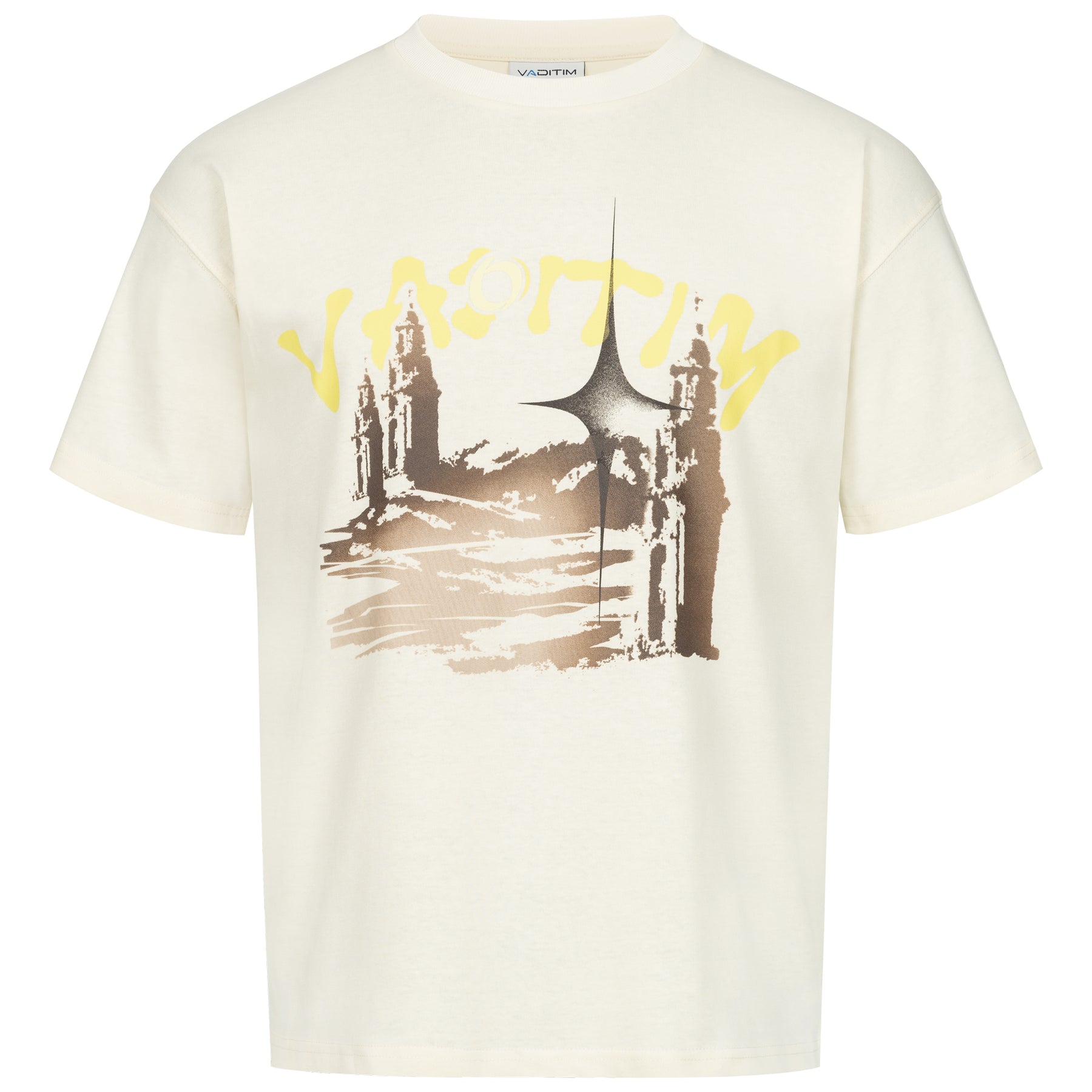 Cream Shooting Stars T-shirt Vaditim