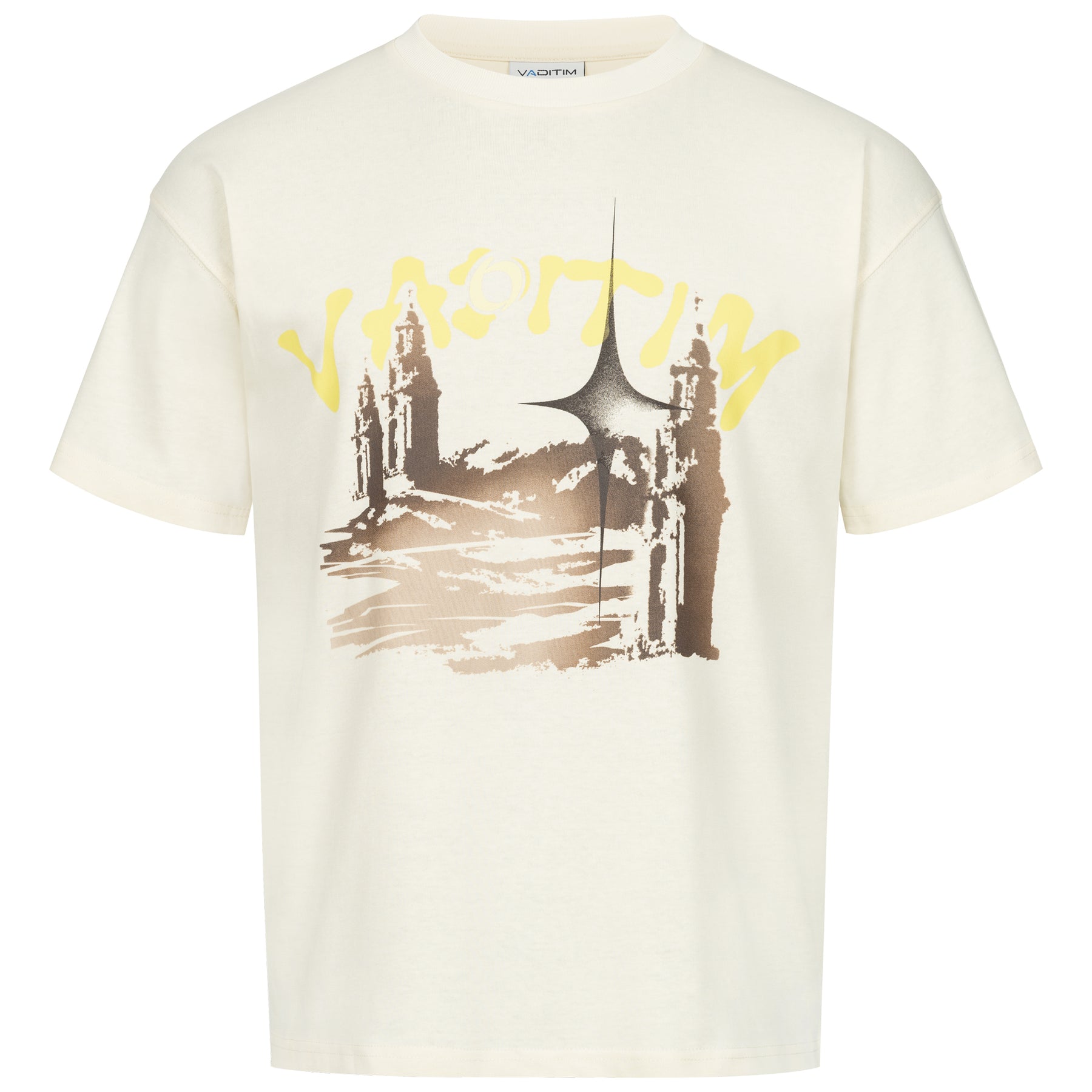 Cream Shooting Stars T-shirt  Vaditim   