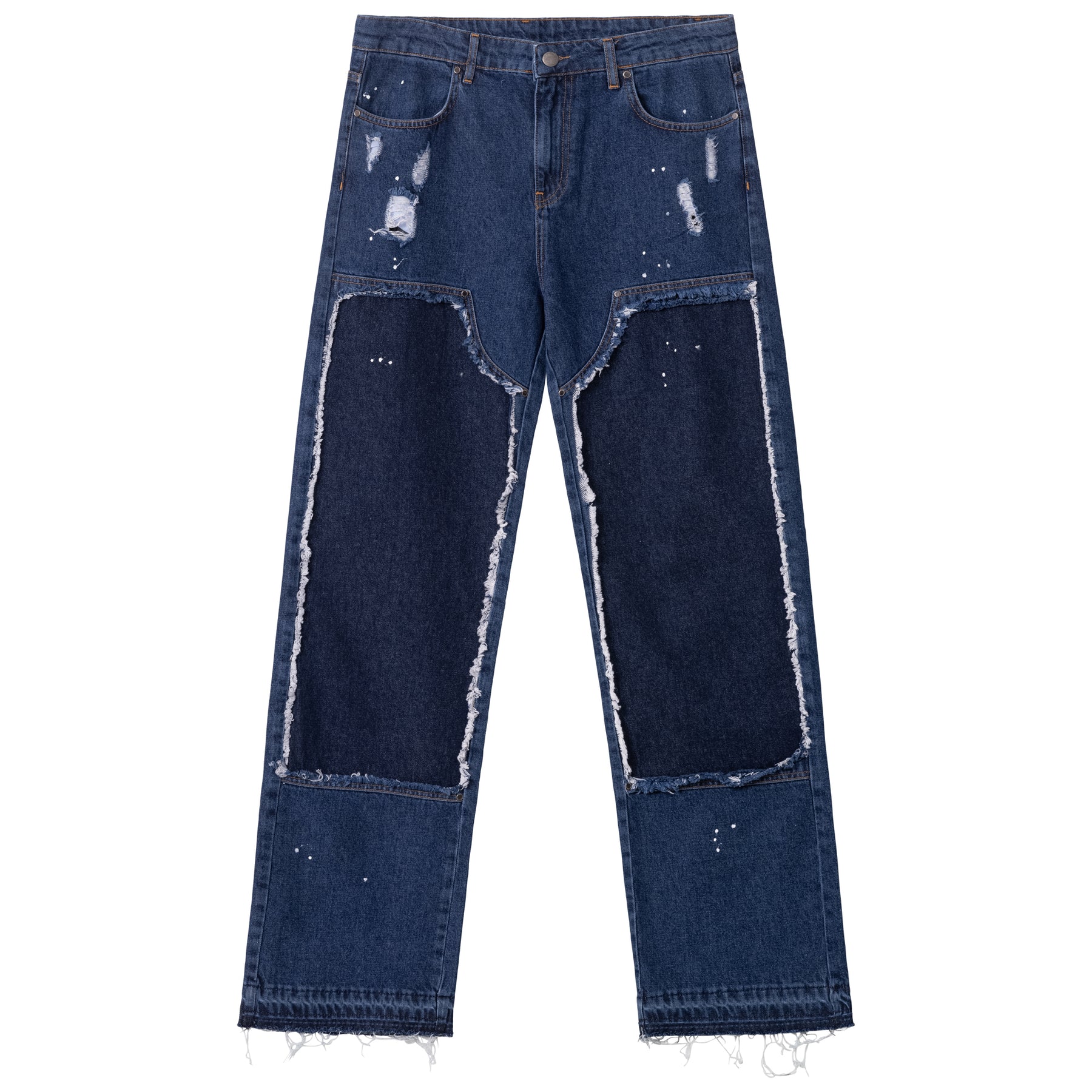 Dark Blue Flared Carpenter Denim Vaditim Vaditim   