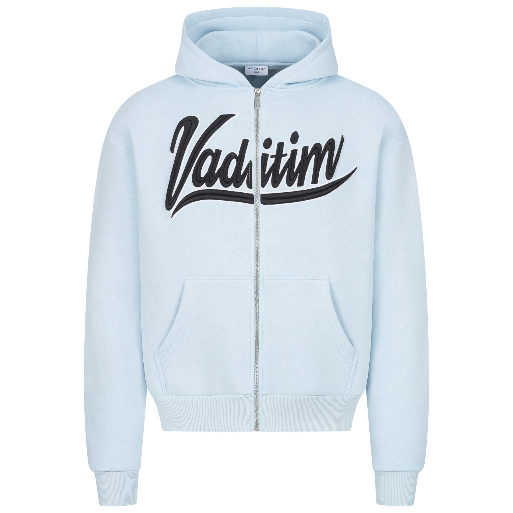 ZIP HOODIE NEW 3D COLLEGE BABYBLUE HOODIE Vaditim