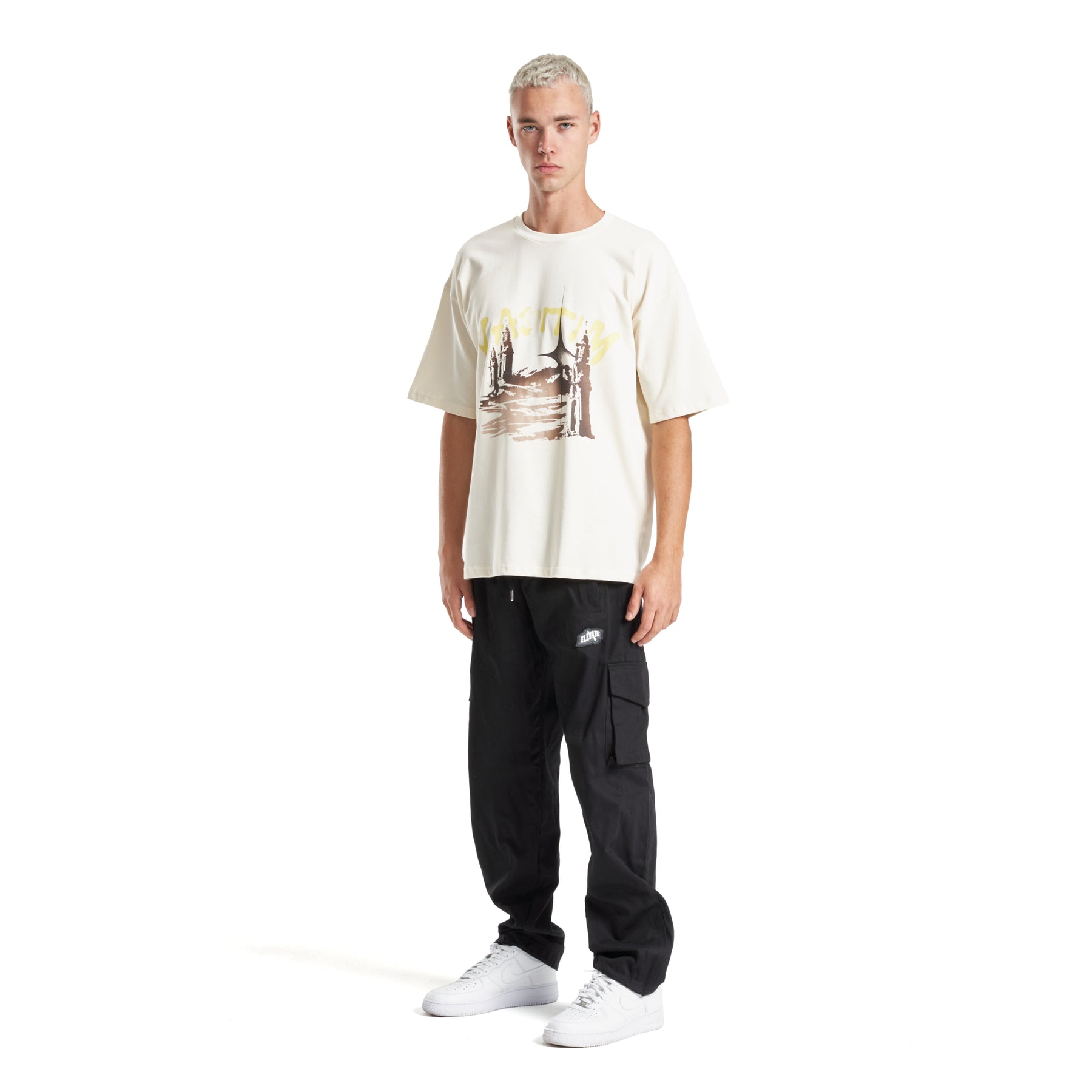 Cream Shooting Stars T-shirt Vaditim