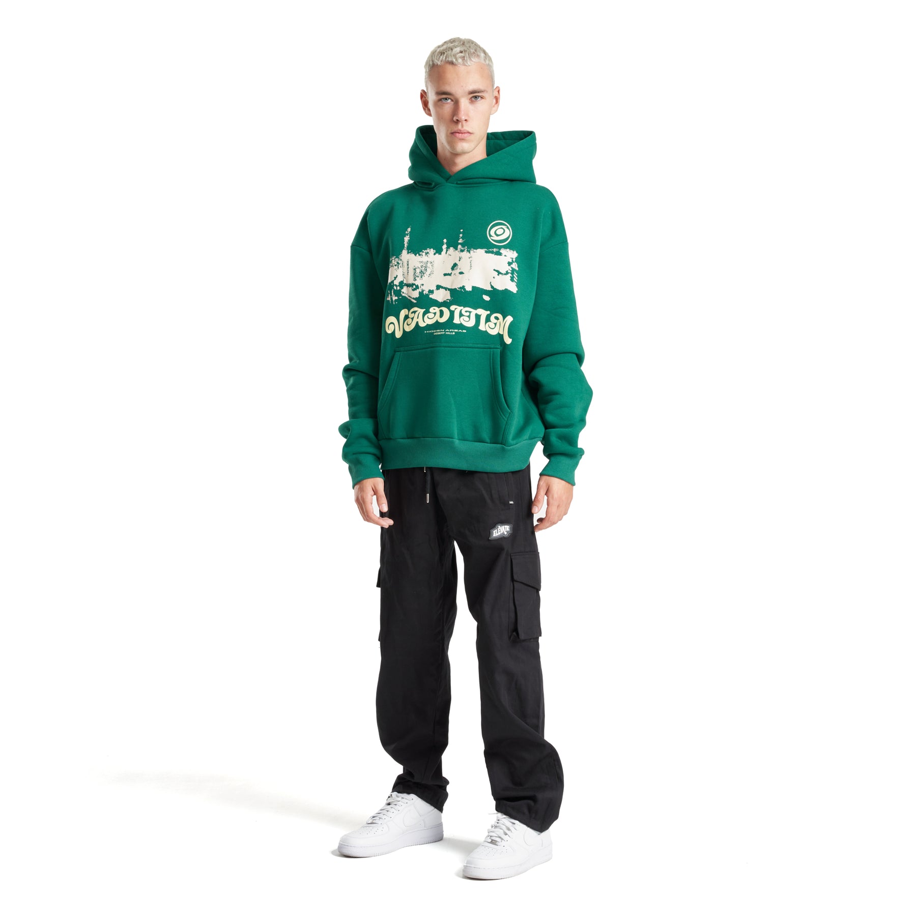 Desert Hills Forest Green Hoodie HOODIE Vaditim   