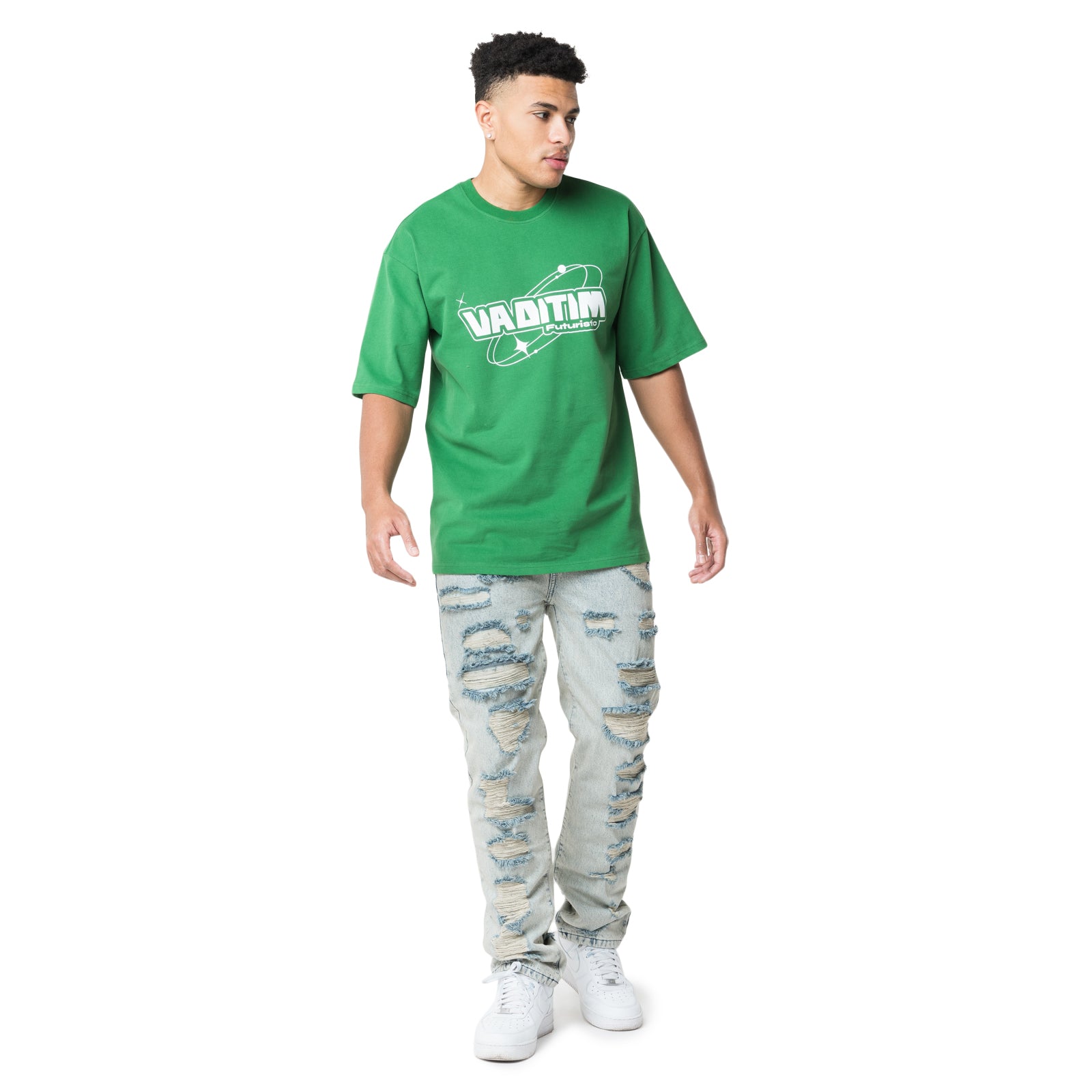 FOREST GREEN FUTURISTIC VADITIM T-SHIRT Vaditim