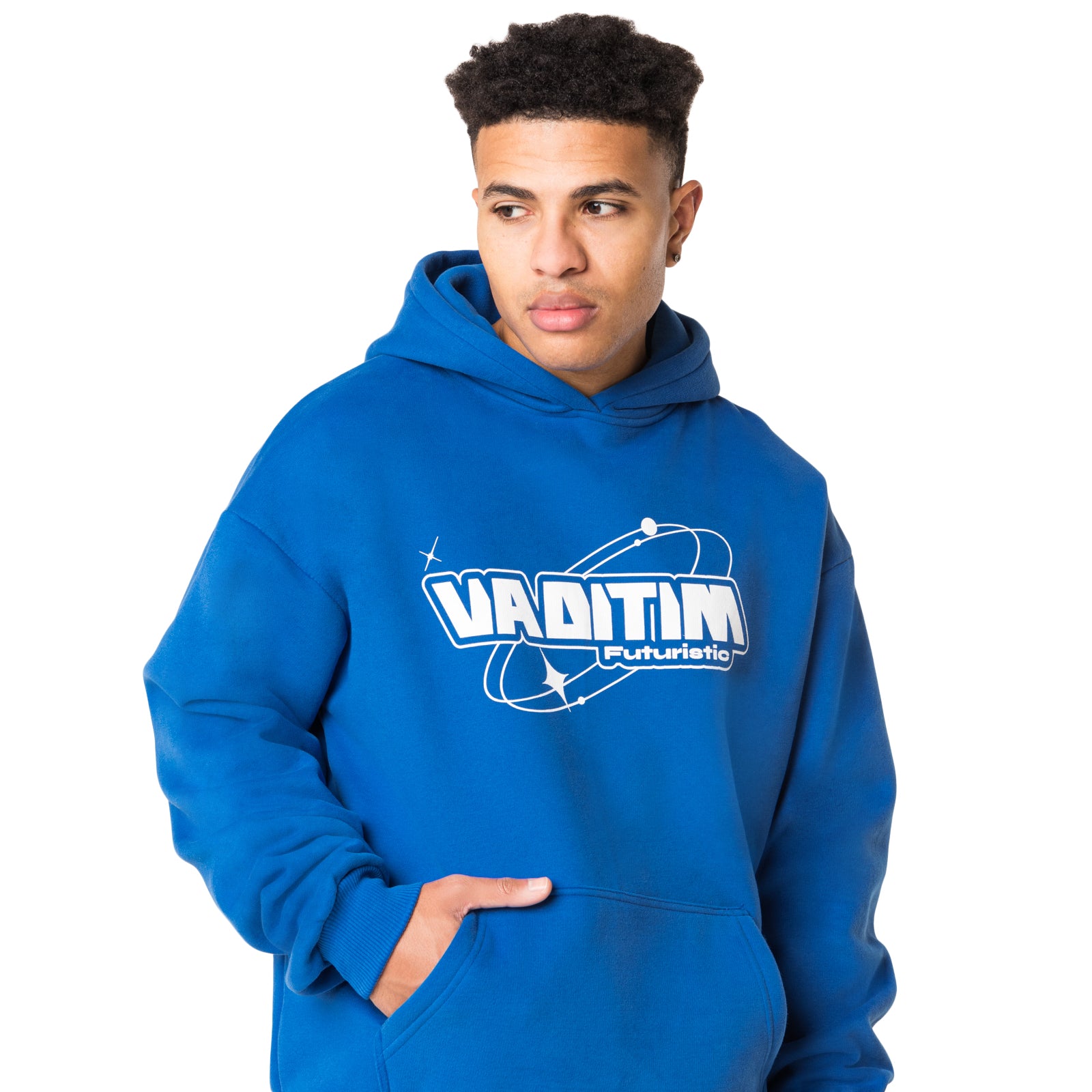 ROYAL BLUE VADITIM FUTURISTIC HOODIE Vaditim