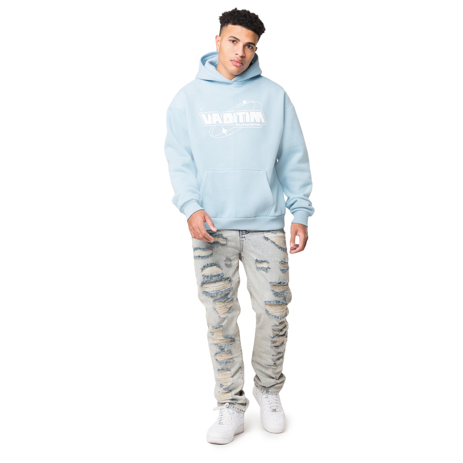 BABYBLUE FUTURISTIC VADITIM HOODIE  Vaditim   