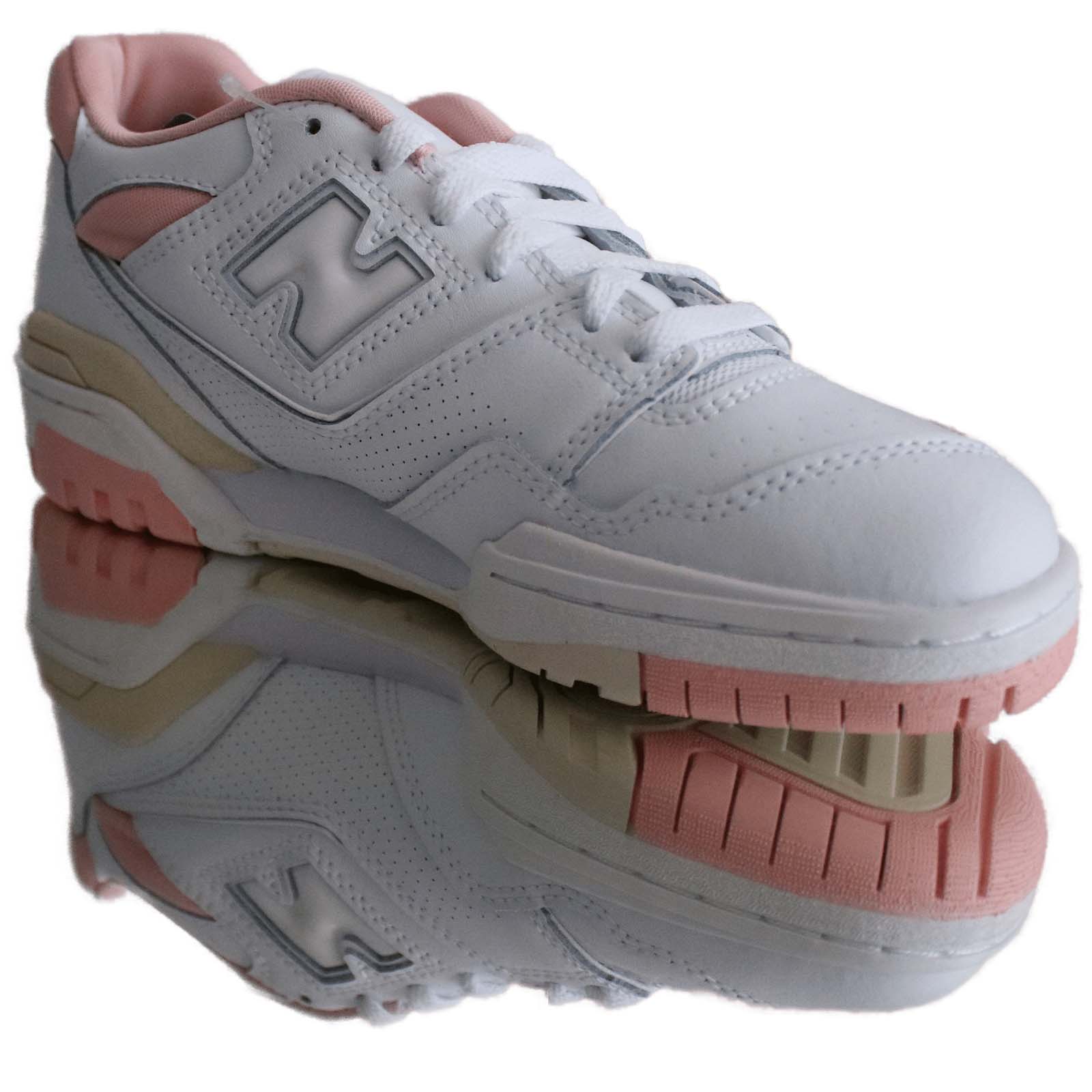 New Balance 550 White Pink Cream Schuhe Vaditim
