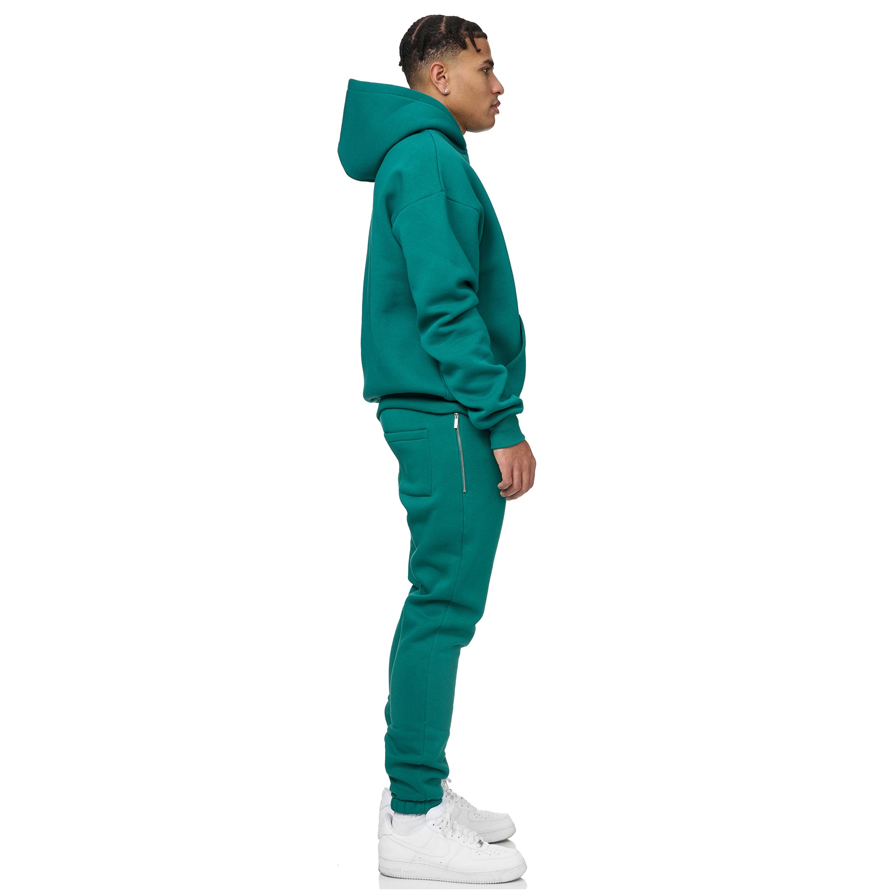 DARK GREEN VADITIM BASIC HOODIE  Vaditim   