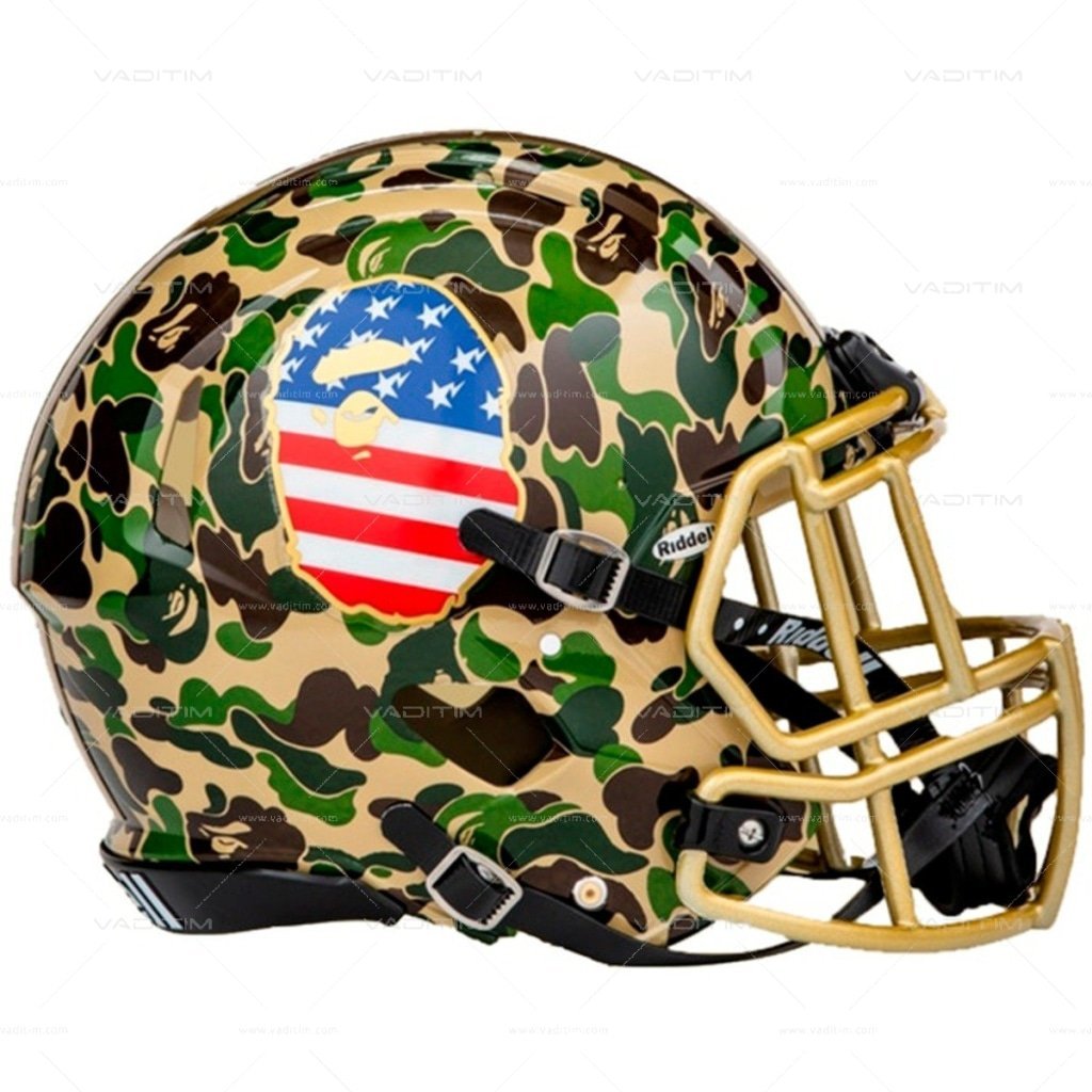 BAPE x adidas Riddell Helmet Green Others vendor-unknown OS  