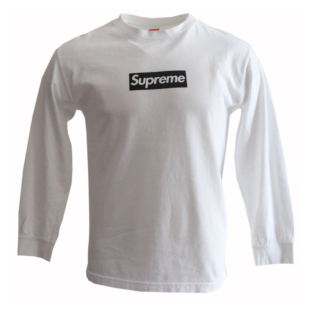 Black on White F&F Box Logo Longsleeve Supreme vendor-unknown   