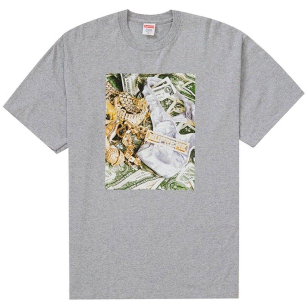 Bling Tee Heather Grey Supreme vendor-unknown M Grau