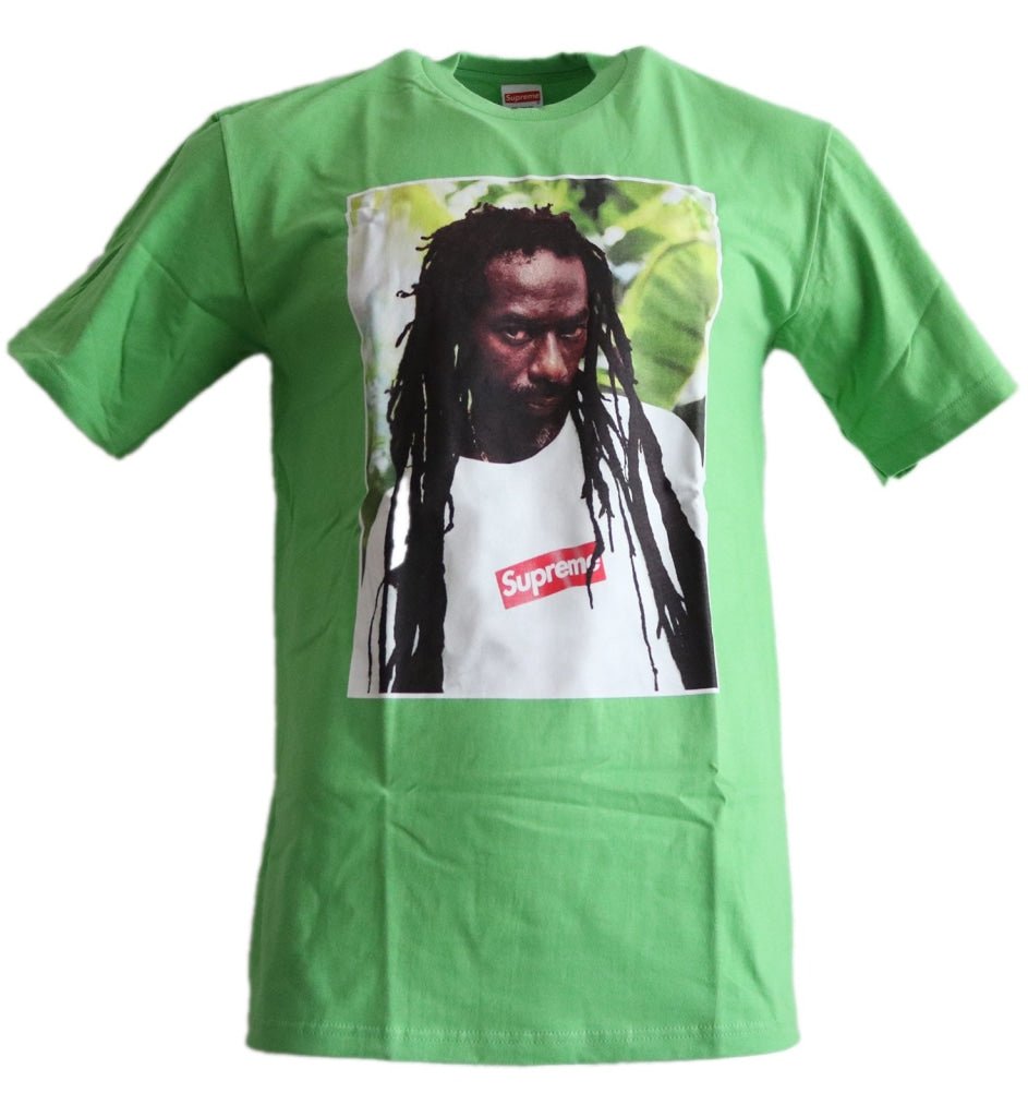 Buju Banton Tee Green Supreme vendor-unknown