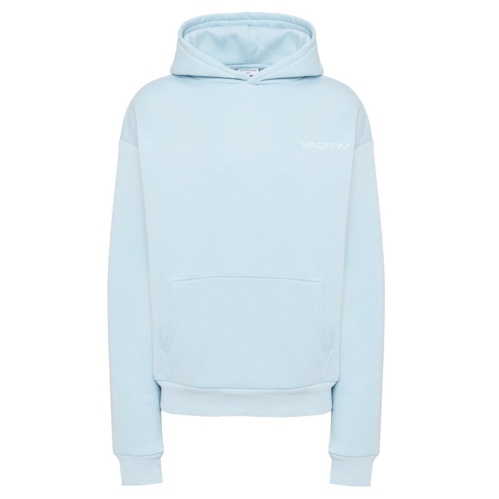 Blue hoodie sweater unbeatable babyblau