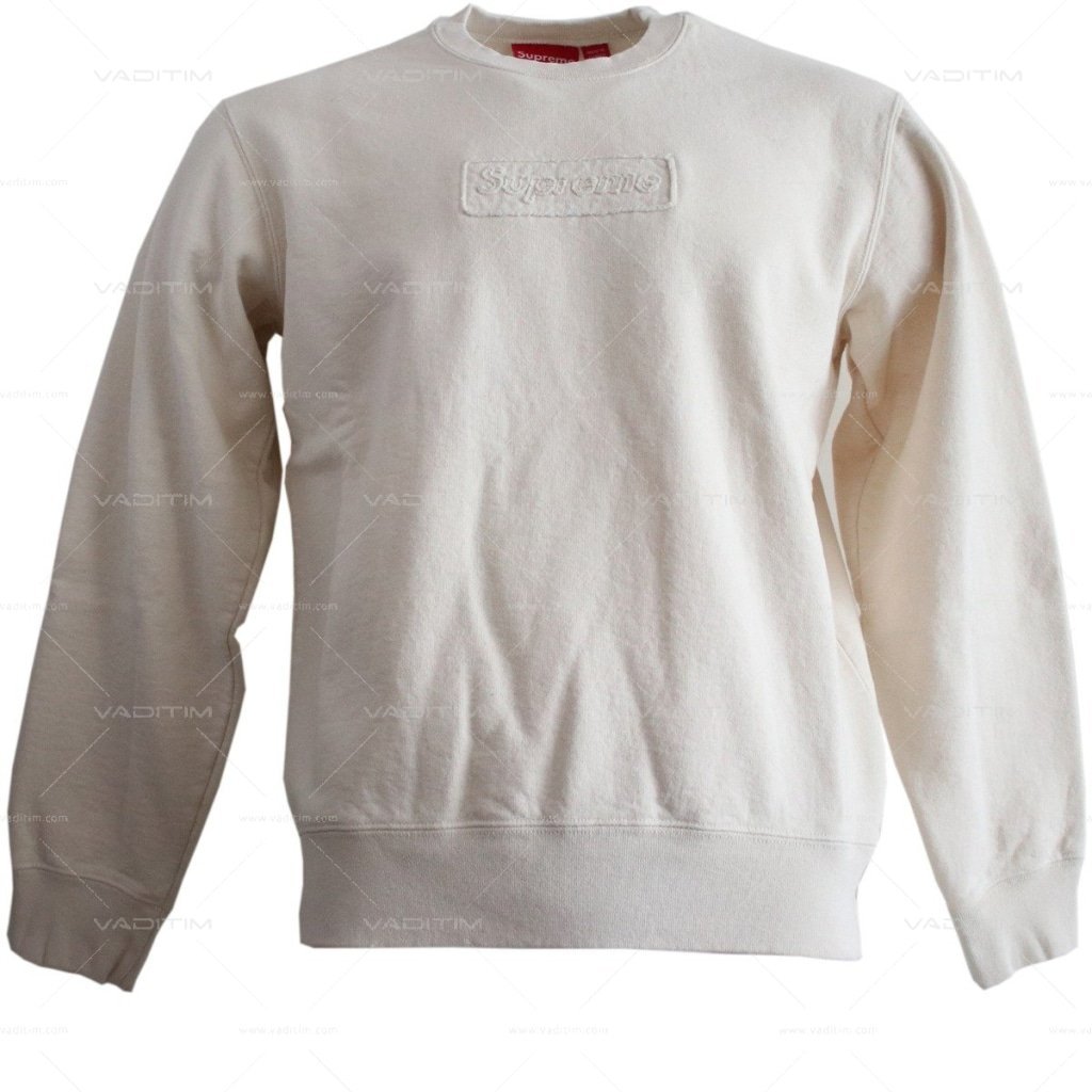 Cutout Logo Crewneck Natural Supreme vendor-unknown L