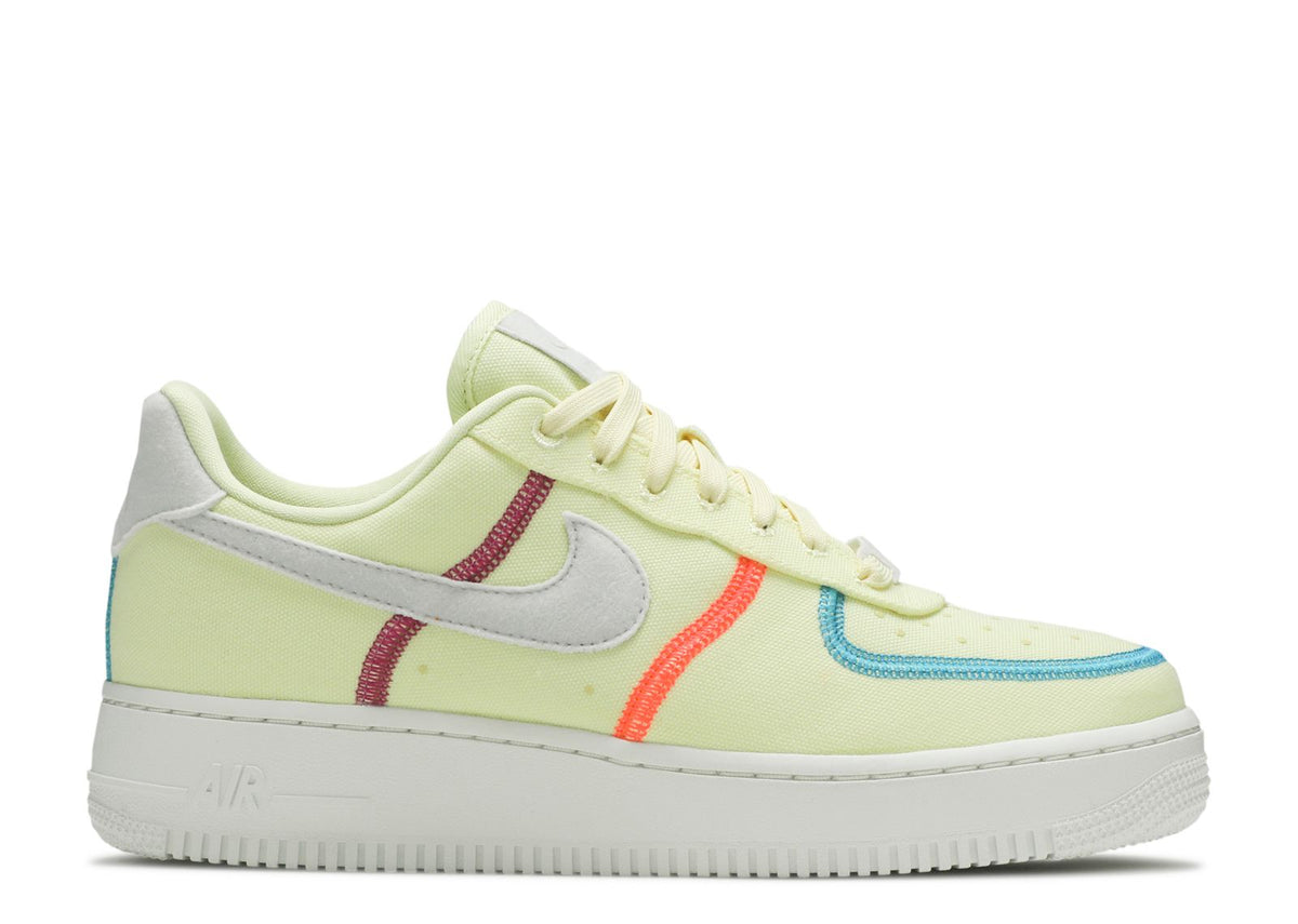 Wmns Air Force 1 07 Low LX Stitched Canvas - Life Lime