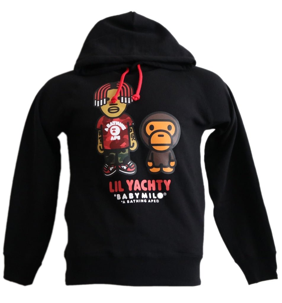 BAPE Baby Milo x Lil Yachty Pullover Hoodie Black Clothing vendor-unknown XXL Schwarz 