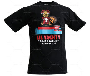 T-shirt BAPE Baby Milo x Lil Yachty # 2 noir