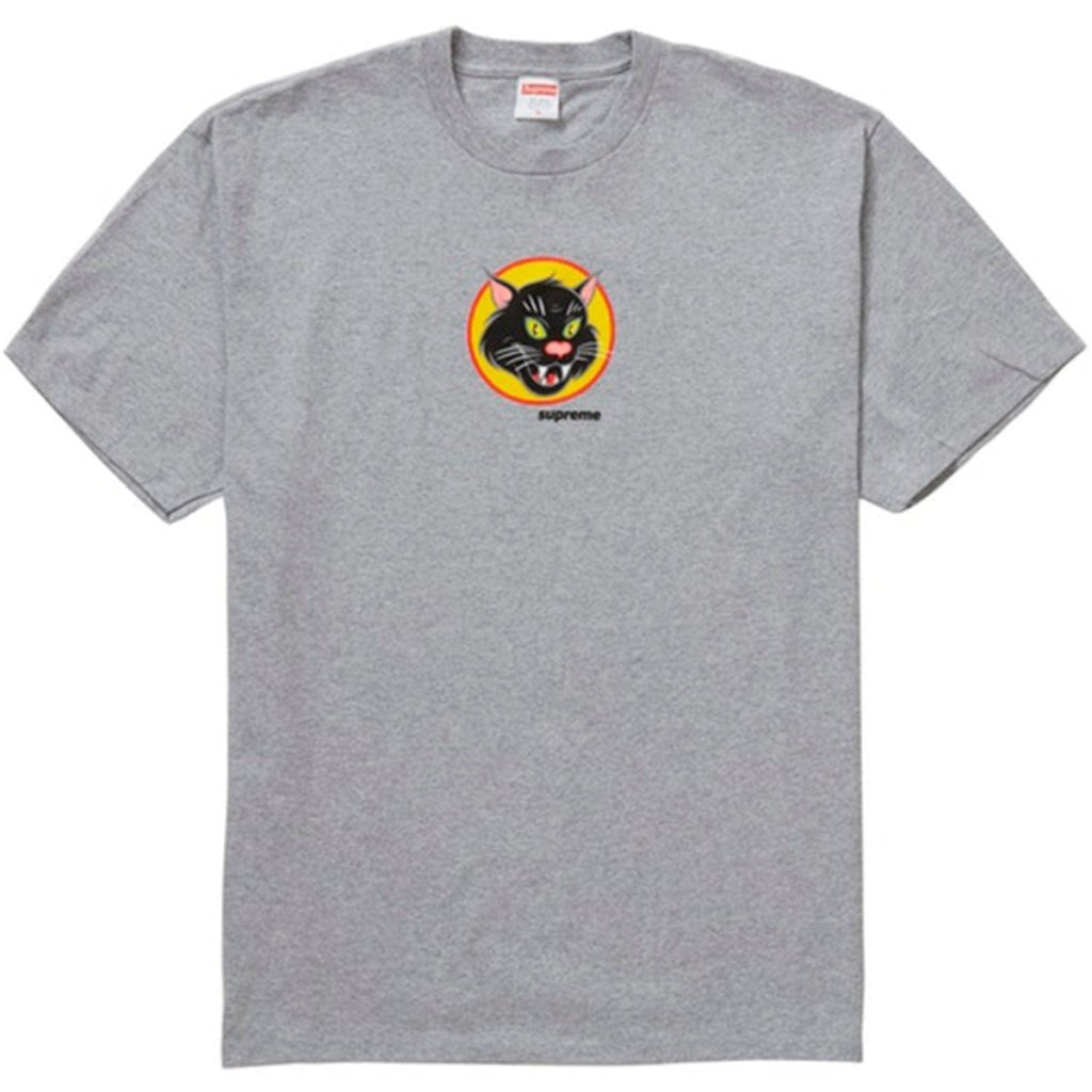 Black Cat Tee Heather Grey Supreme vendor-unknown M Grau 