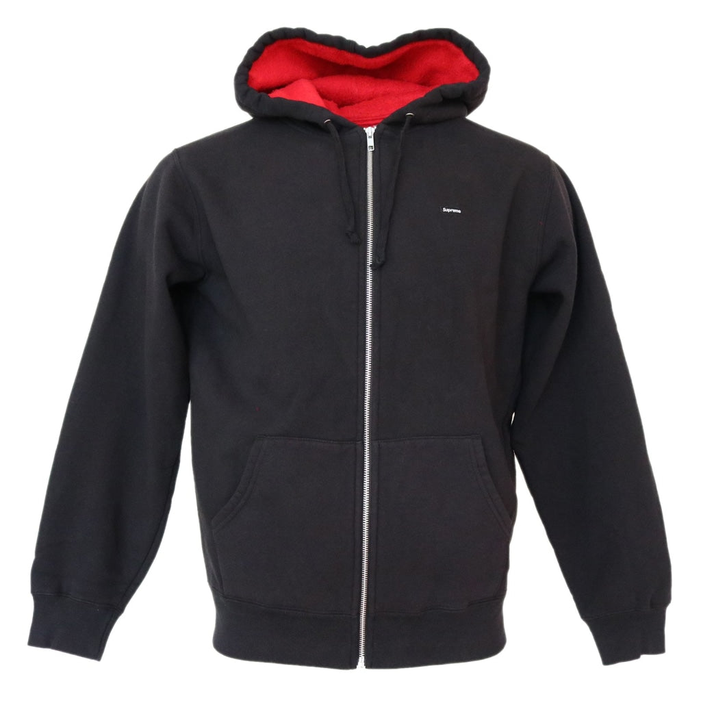 Contrast Zip Up Hooded Sweatshirt Black Supreme vendor-unknown   