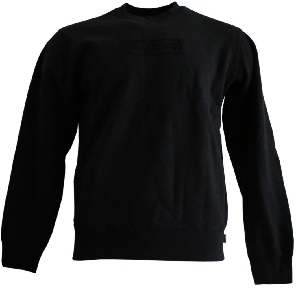 Cutout Logo Crewneck Black Supreme vendor-unknown M Schwarz 