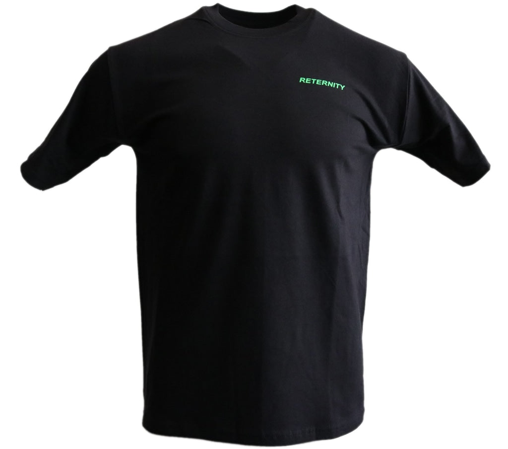 T-SHIRT 'THE MINIMAL' BLACK/GREEN Clothing vendor-unknown S  