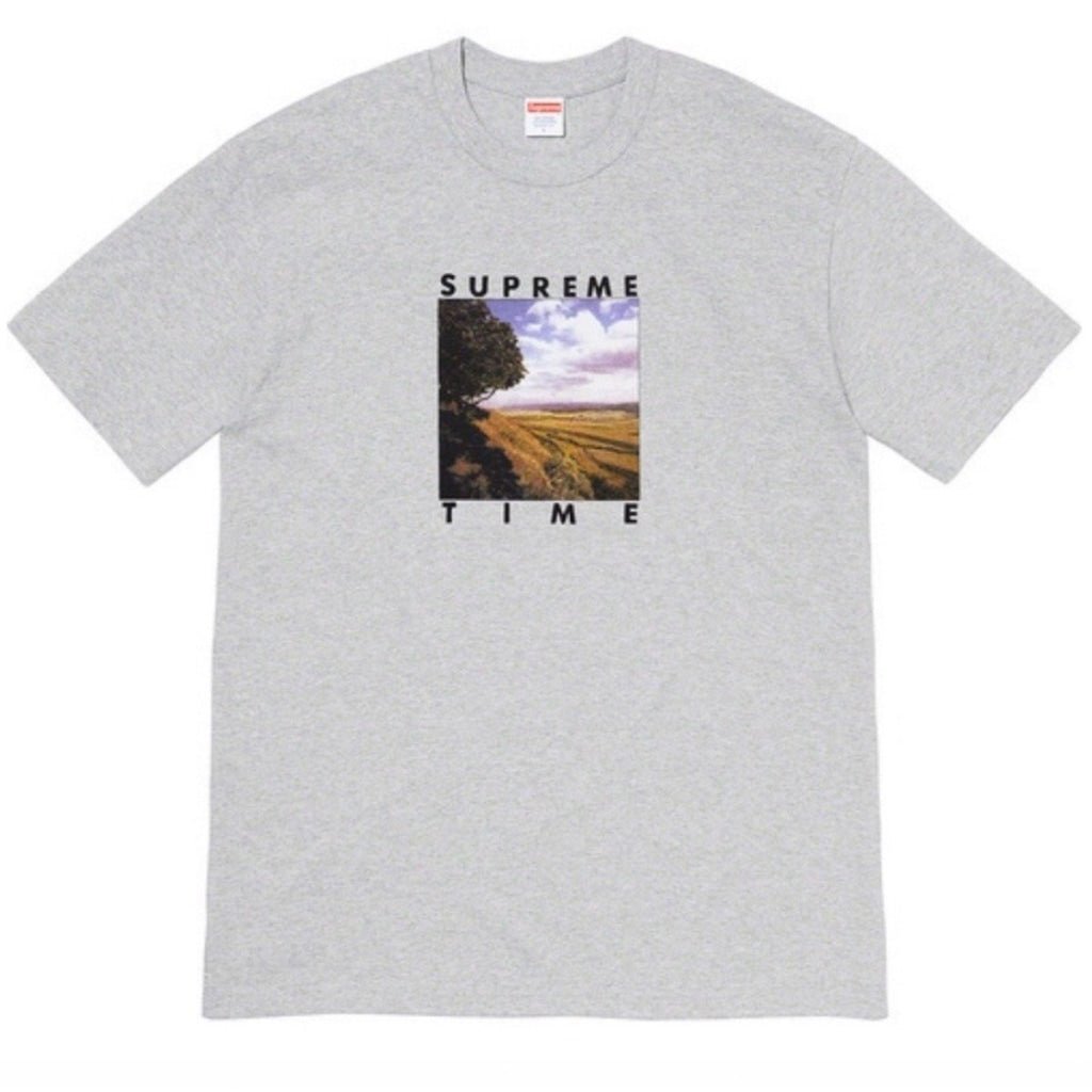 Time Tee Heather Grey Supreme Vaditim   