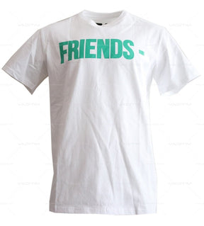 VLONE FRIENDS TEE WHITE/GREEN Clothing vendor-unknown   